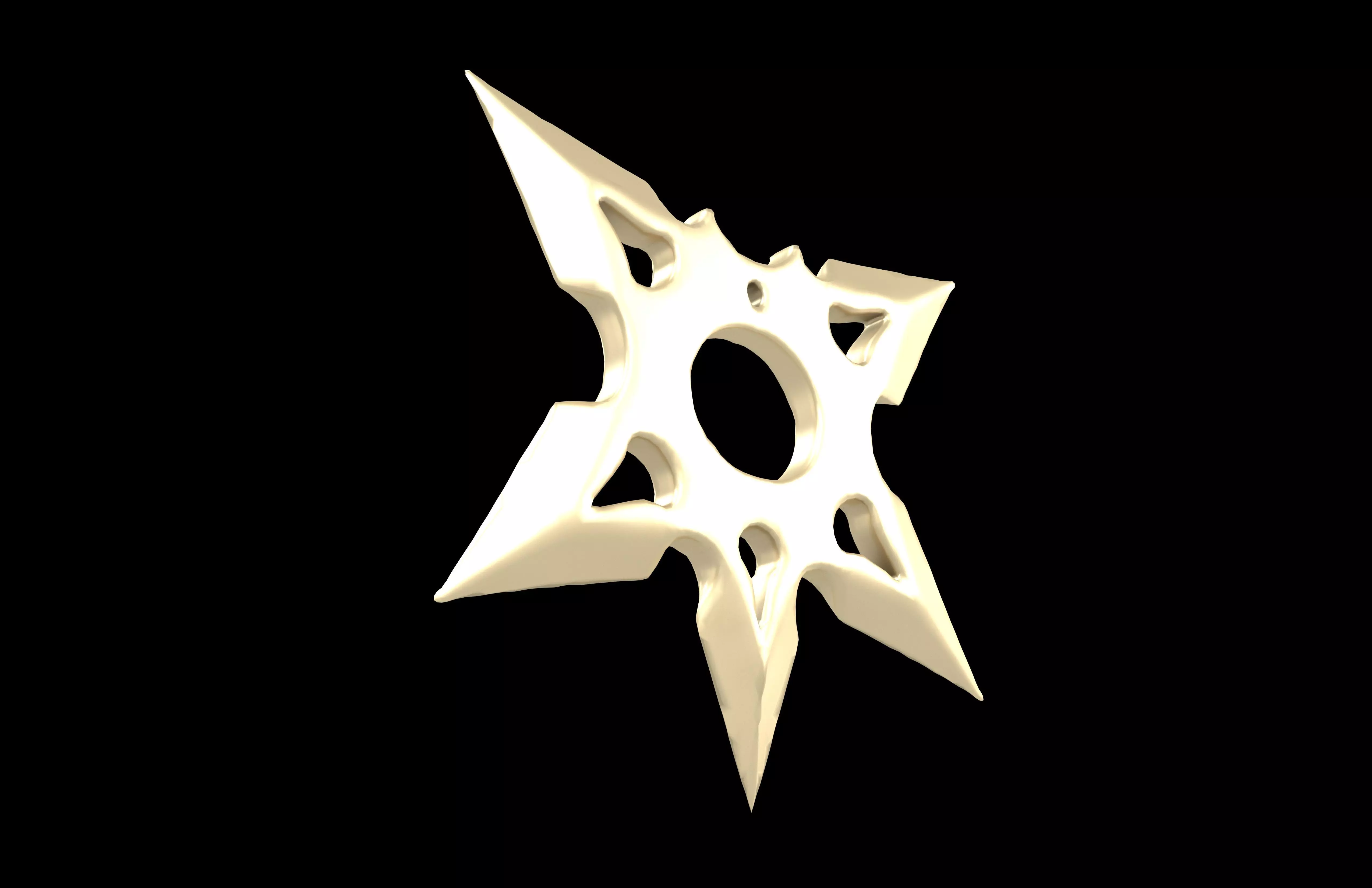 Shuriken v8 003 Low-poly 3D model_3