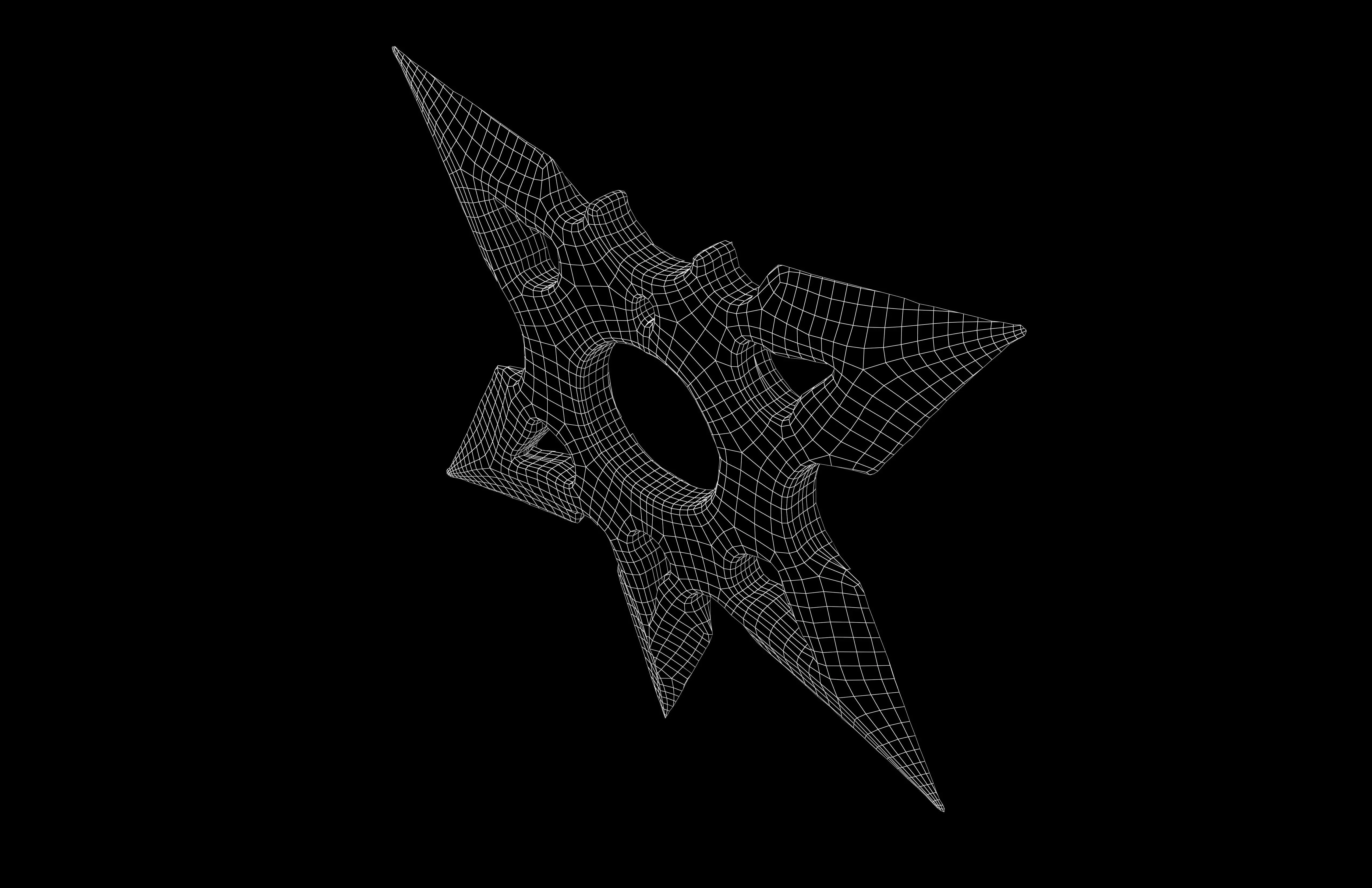 Shuriken v8 003 Low-poly 3D model_4