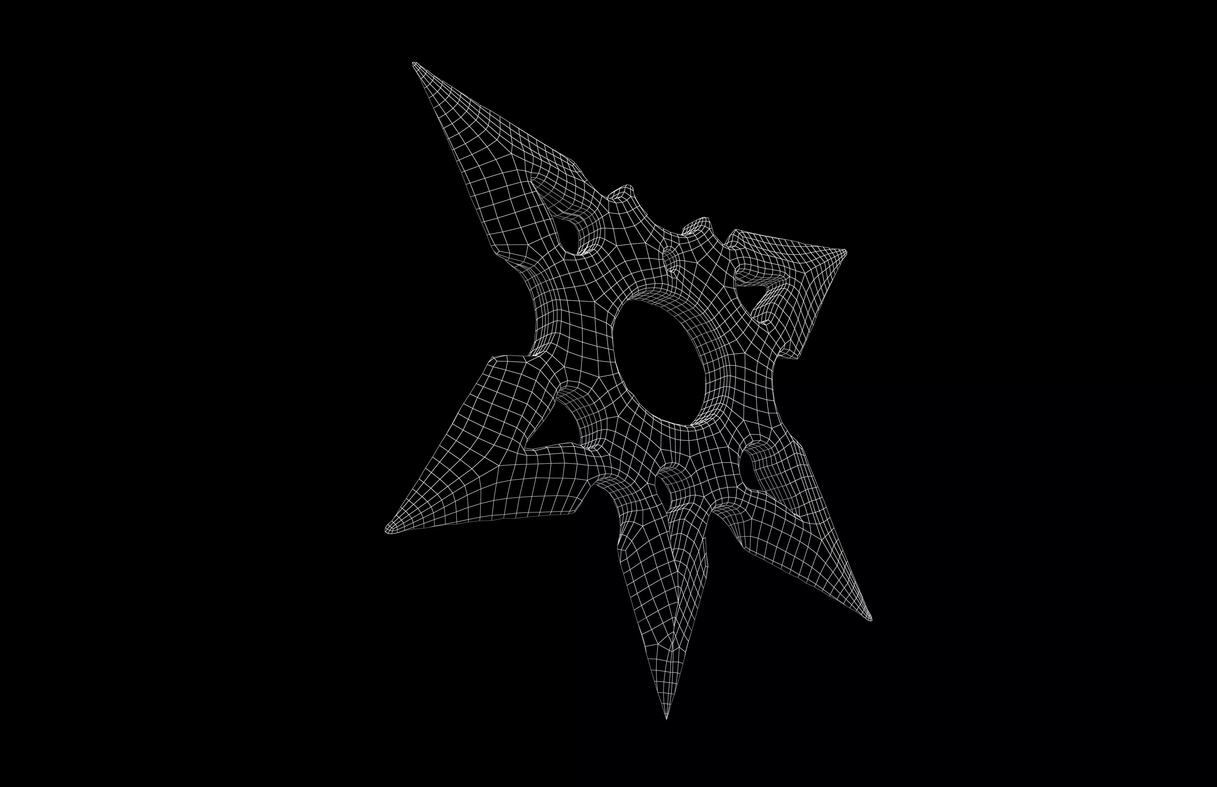 Shuriken v8 003 Low-poly 3D model_7