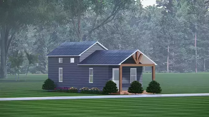 Modern Tiny House Exterior with Minimalist Design 