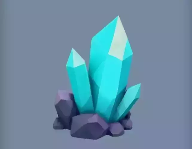 Turquoise crystal cluster