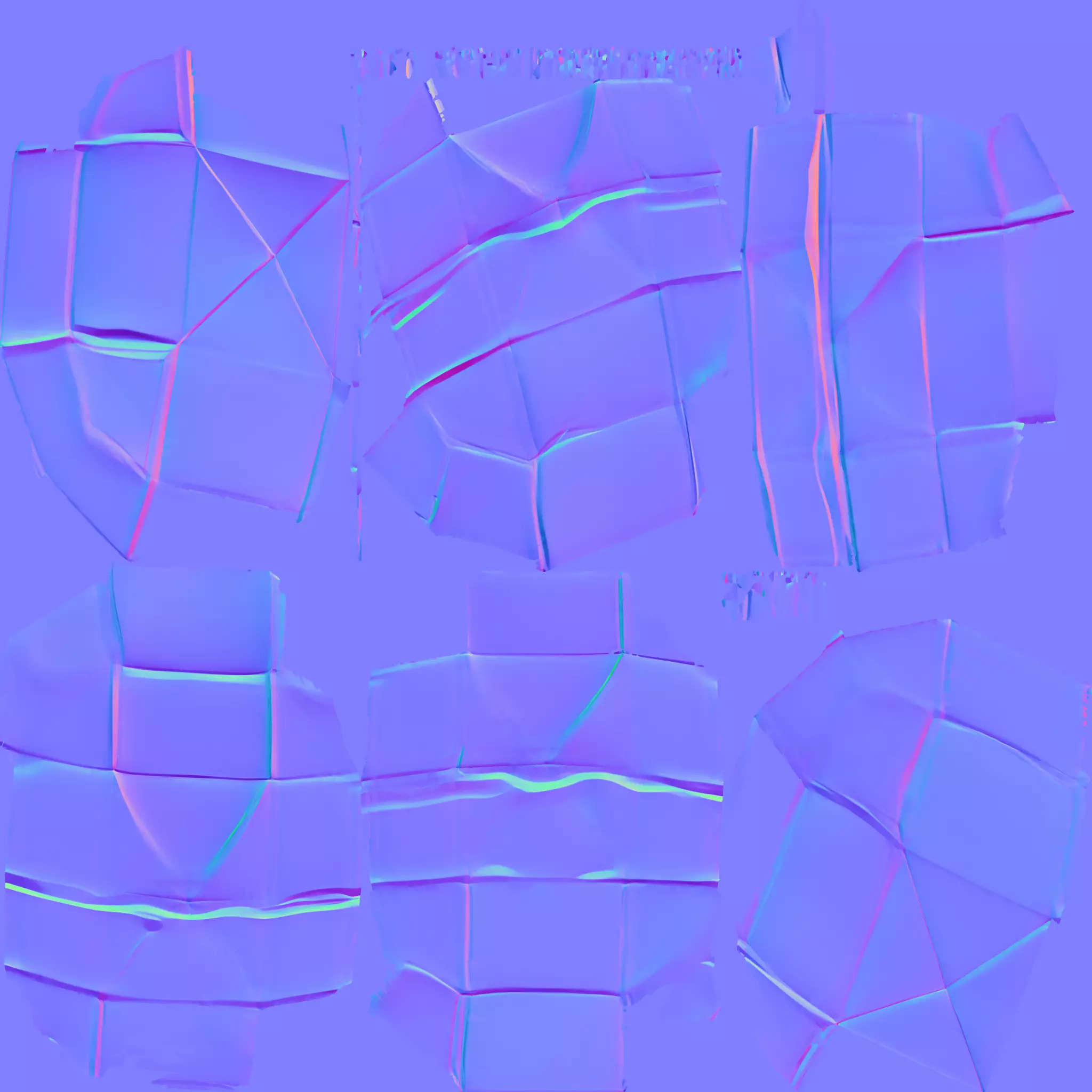 Low-poly geometric sphere 3D model_8