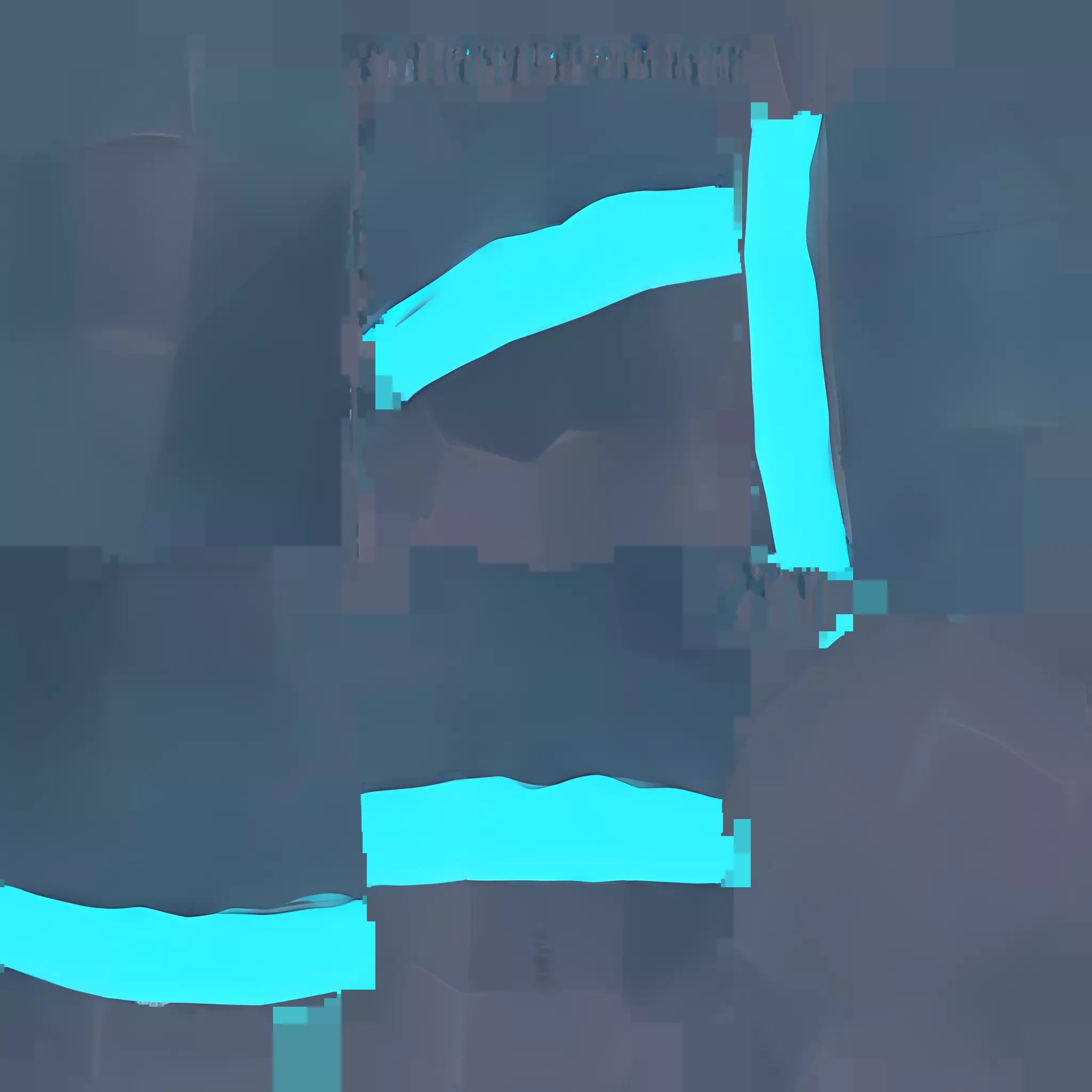 Low-poly geometric sphere 3D model_3