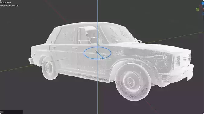 Lada Samara Original Beige 3D Model