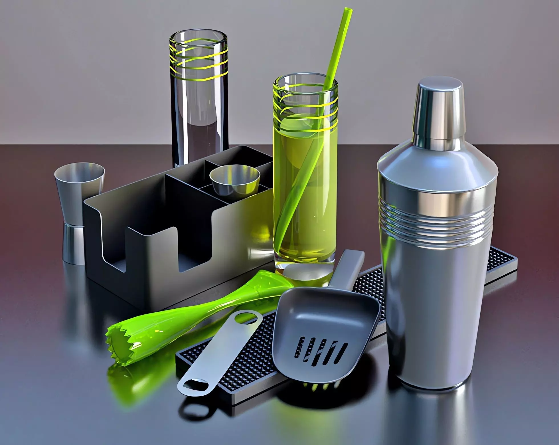 Cocktail Set - DEBENHAMS J by Jasper Conran 3D model