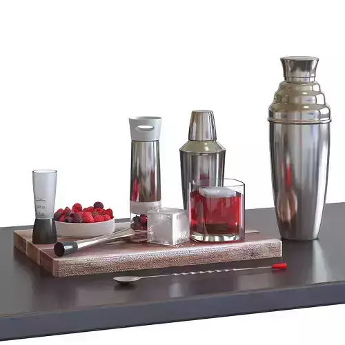 Cocktail Set - HOMEWETBAR Giant Ext Large 3D model