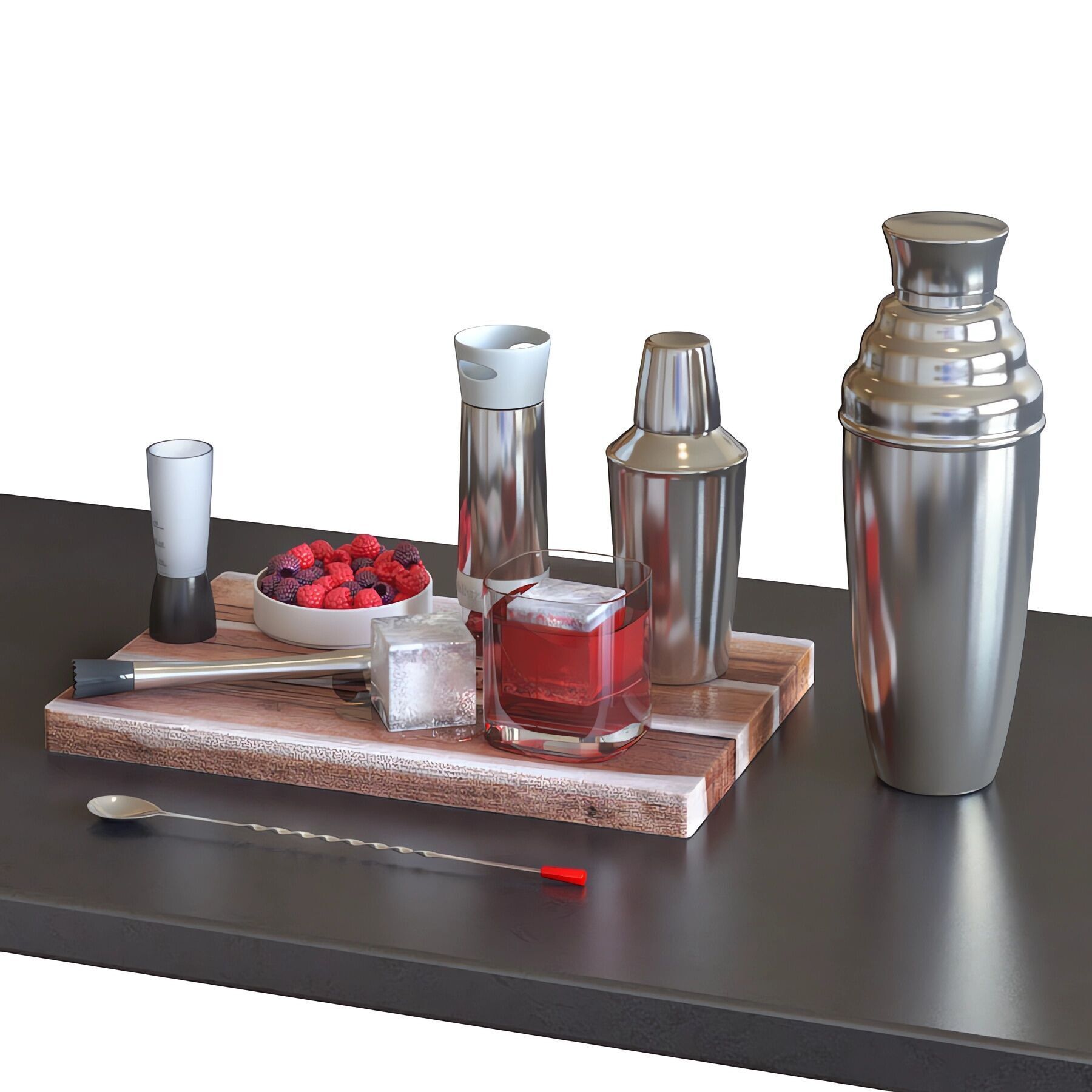 Cocktail Set - HOMEWETBAR Giant Ext Large 3D model_1