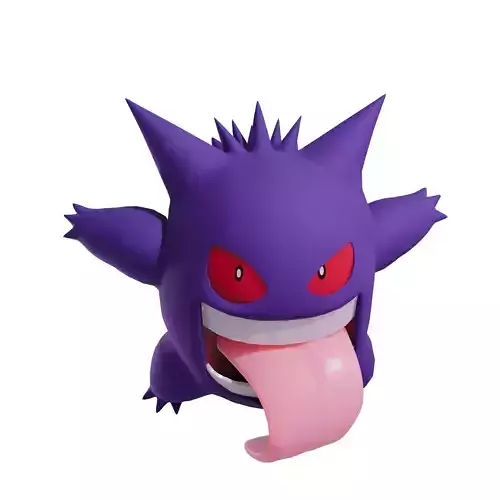 Low Poly Gengar Model 3D model