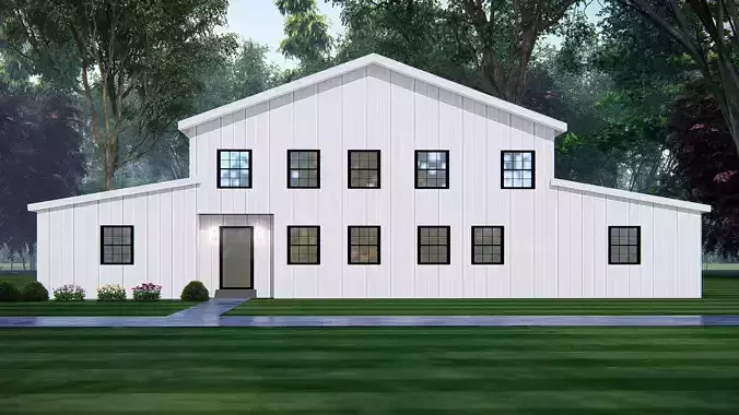 American Exterior House Design  Classic Modern Country Home 