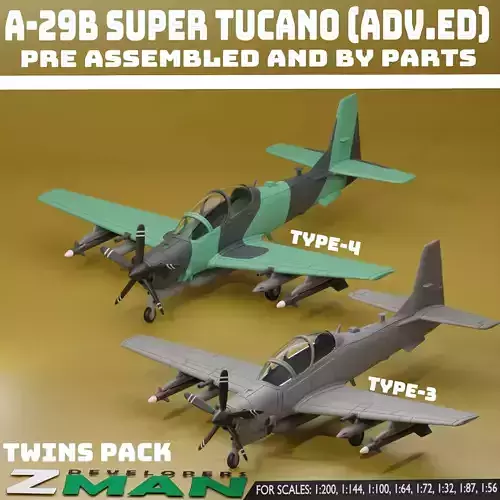 A-29B SUPER TUCANO ADVANCE TWINS PACK V3