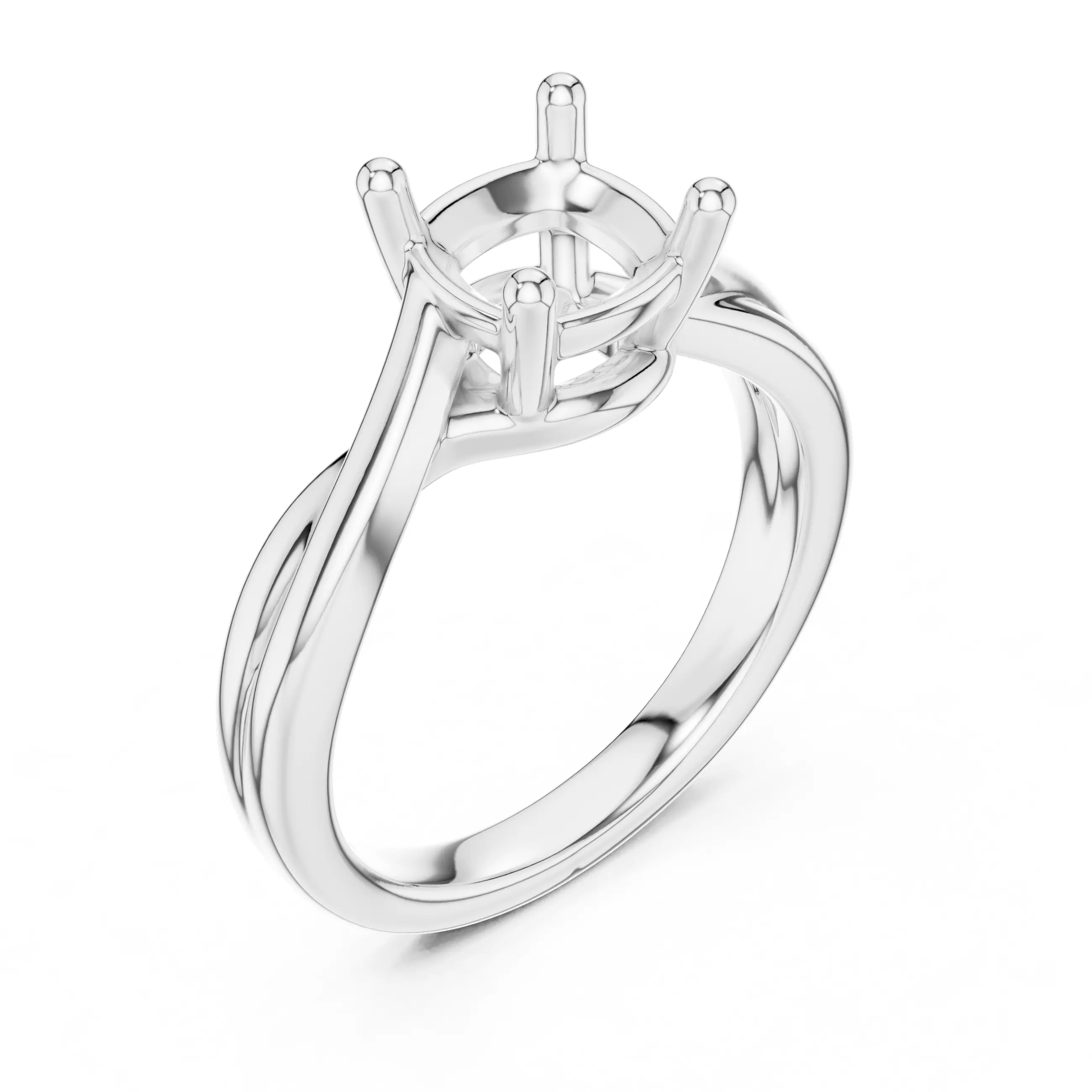 2CT Solitaire Cushion Cut Diamond Wedding Ring 3DM STL Video 3D print model_10