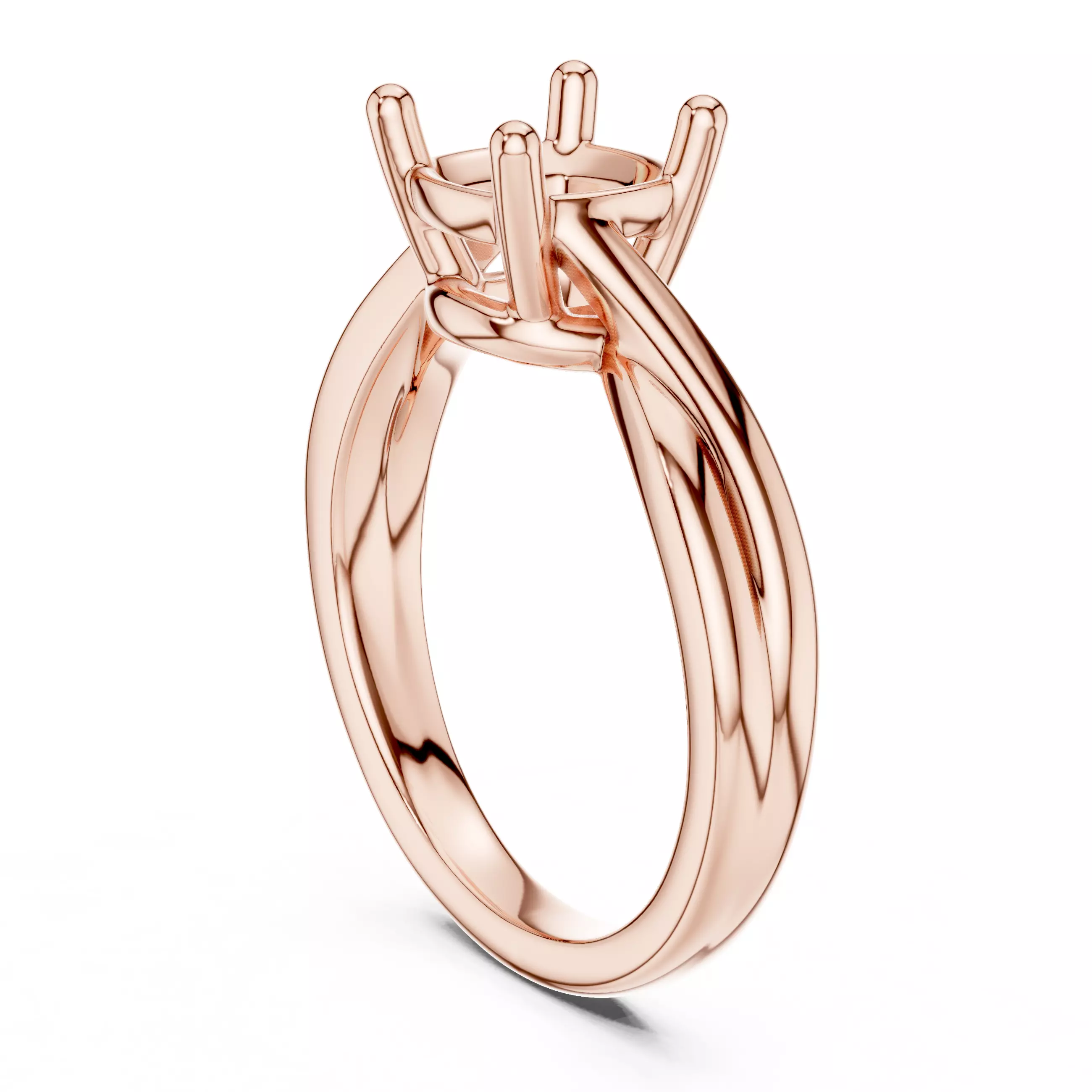 2CT Solitaire Cushion Cut Diamond Wedding Ring 3DM STL Video 3D print model_3