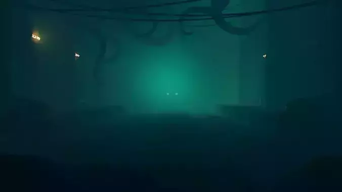 Underground Horror Subway Scene - Blender Animated File 3D model