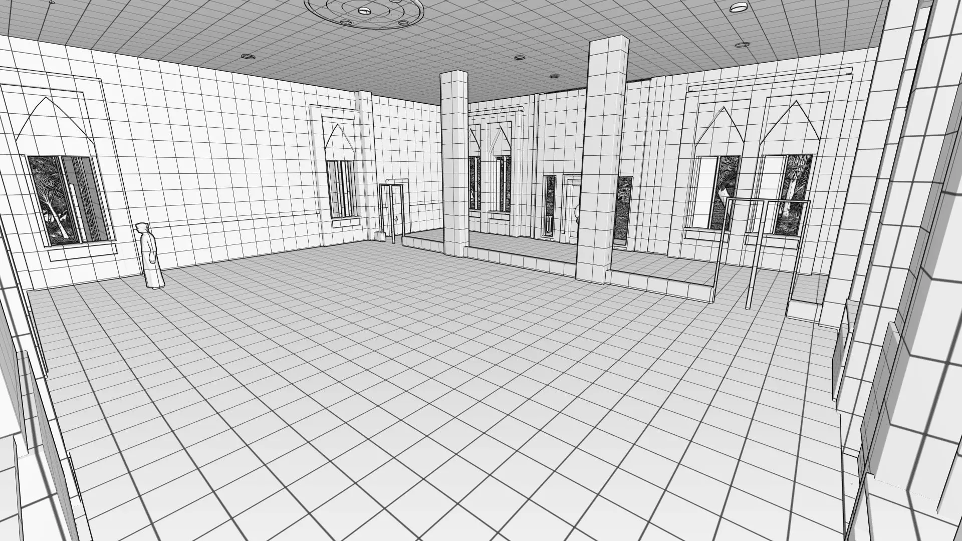 INTERIOR DESIGN OF MOSQUE 3D model_6