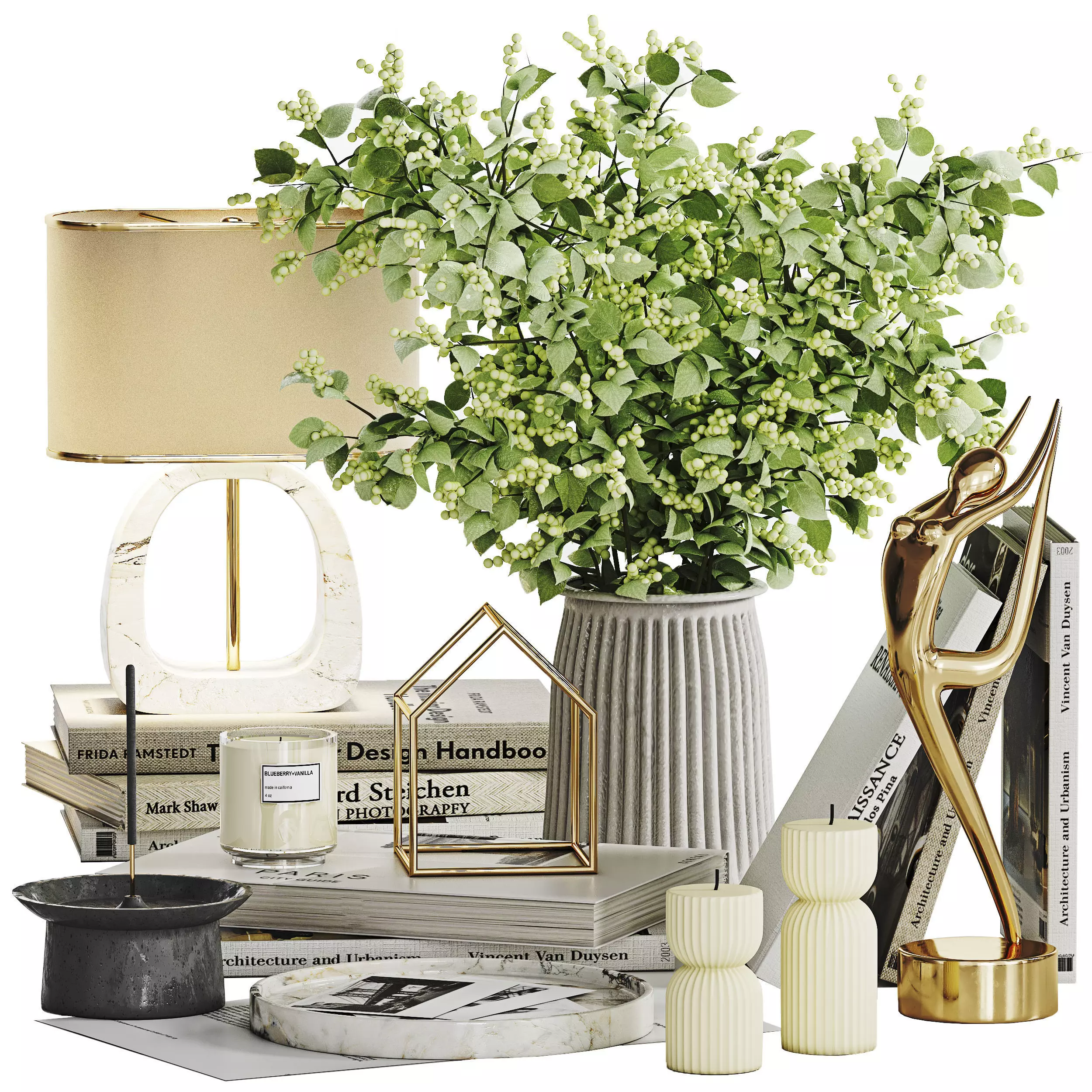 Decorative Set 032 Low-poly 3D model_0