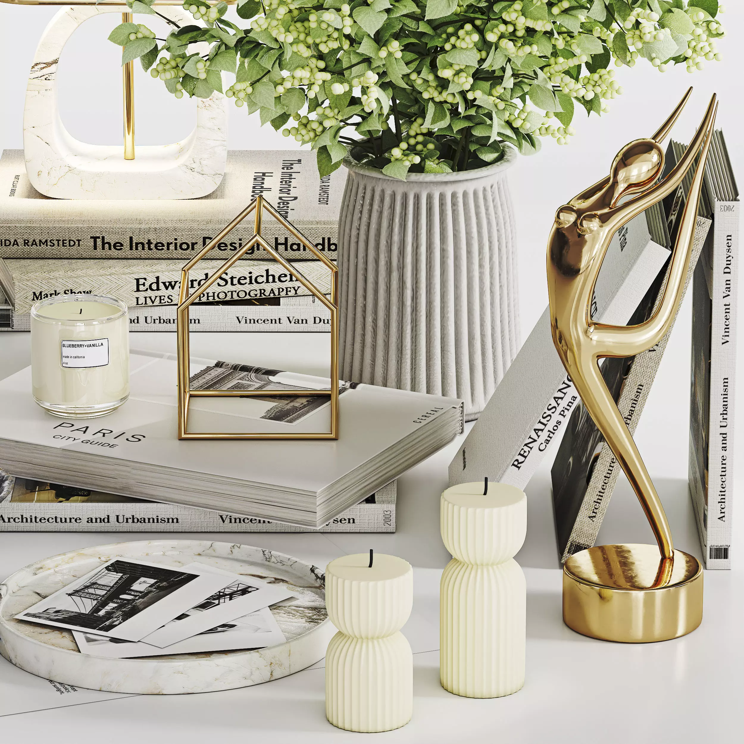 Decorative Set 032 Low-poly 3D model_2