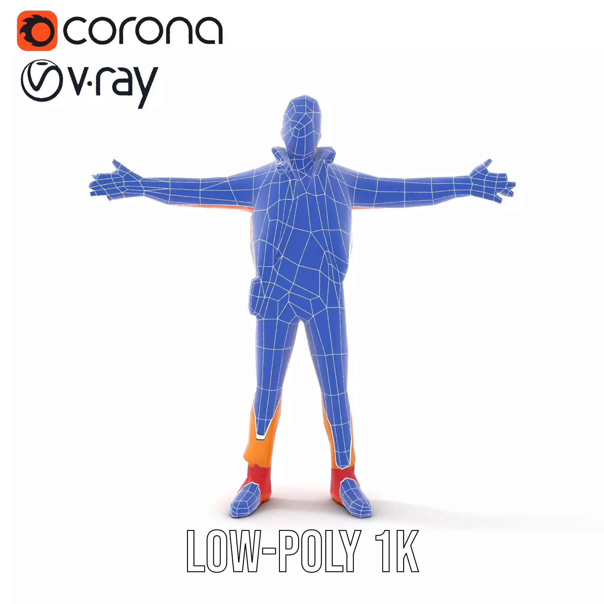 Stylish Urban Outfit model pack Low-poly 3D model_24