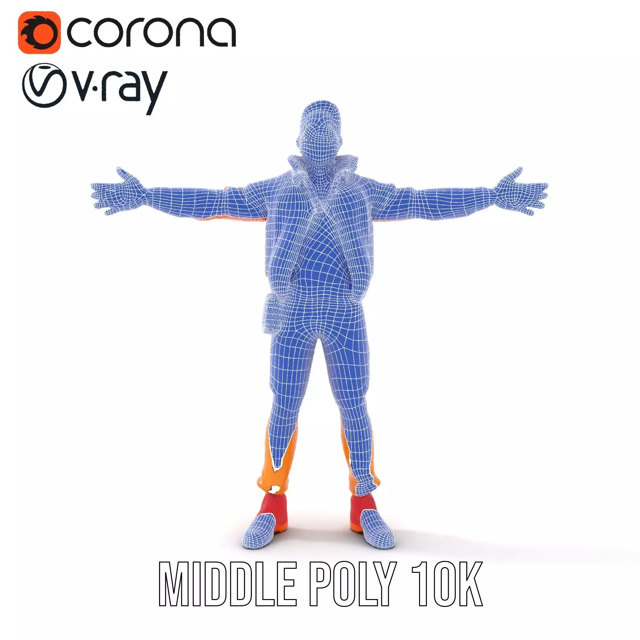 Stylish Urban Outfit model pack Low-poly 3D model_12