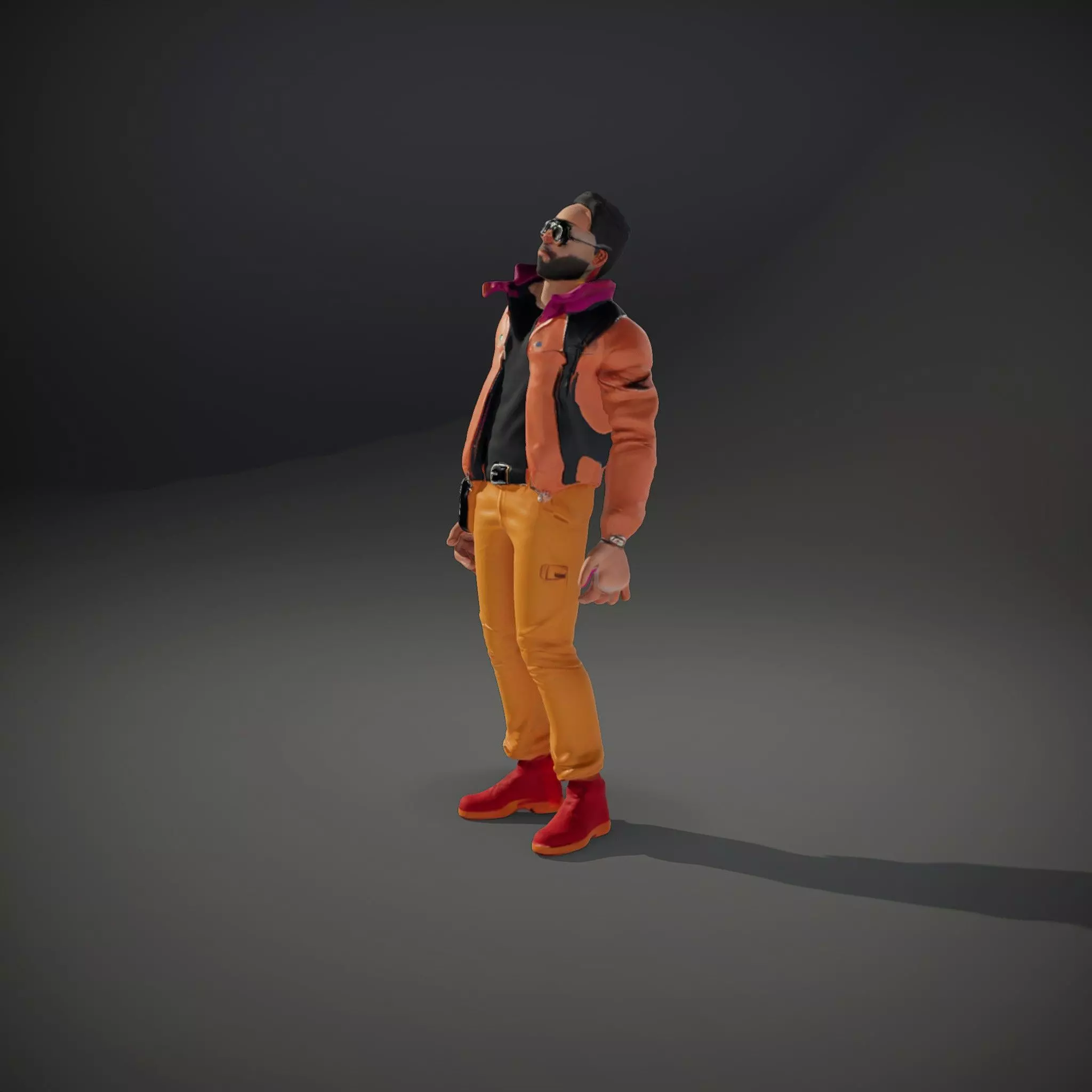 Stylish Urban Outfit model pack Low-poly 3D model_33