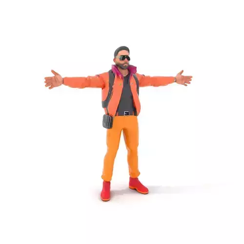 Stylish Urban Outfit model pack Low-poly 3D model