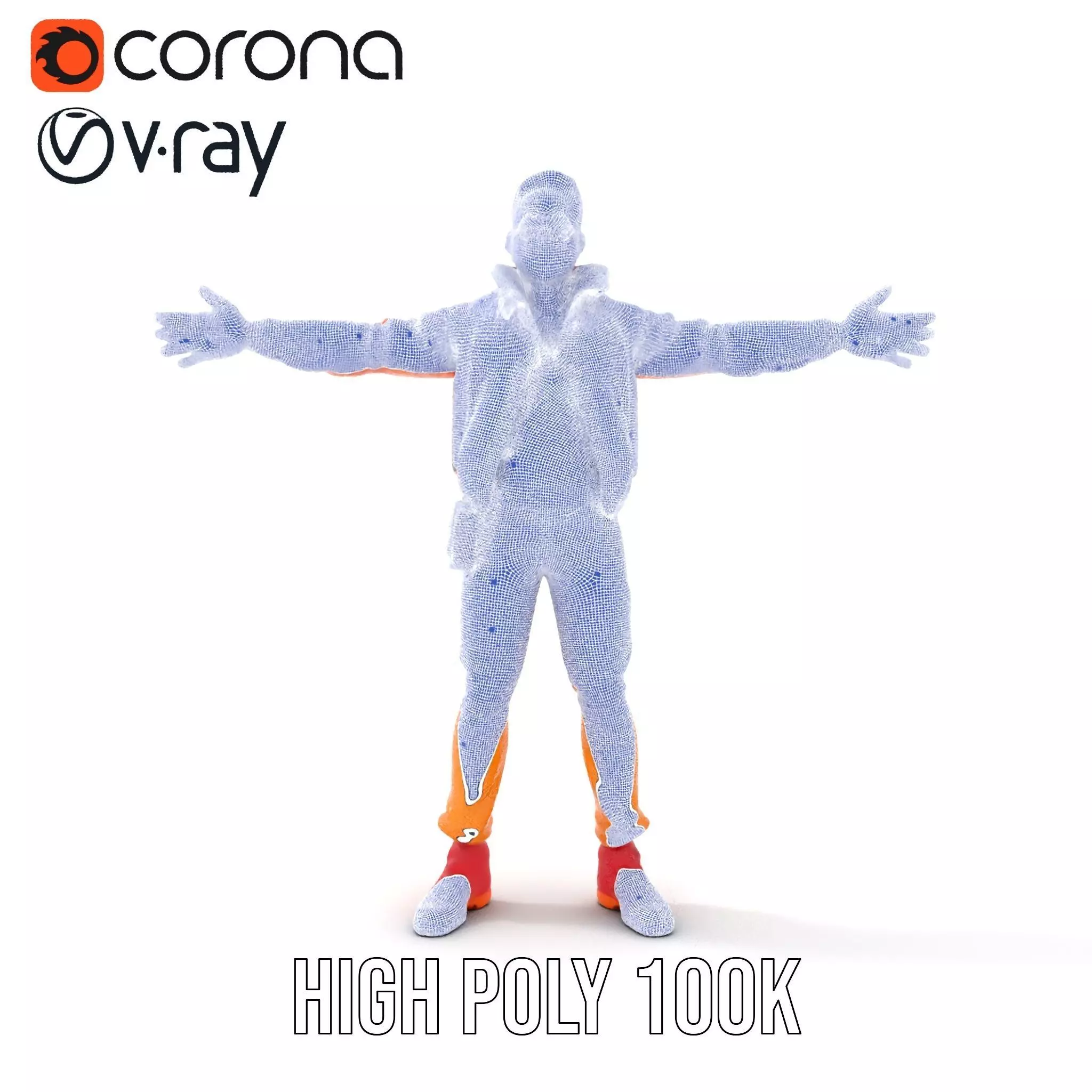 Stylish Urban Outfit model pack Low-poly 3D model_32