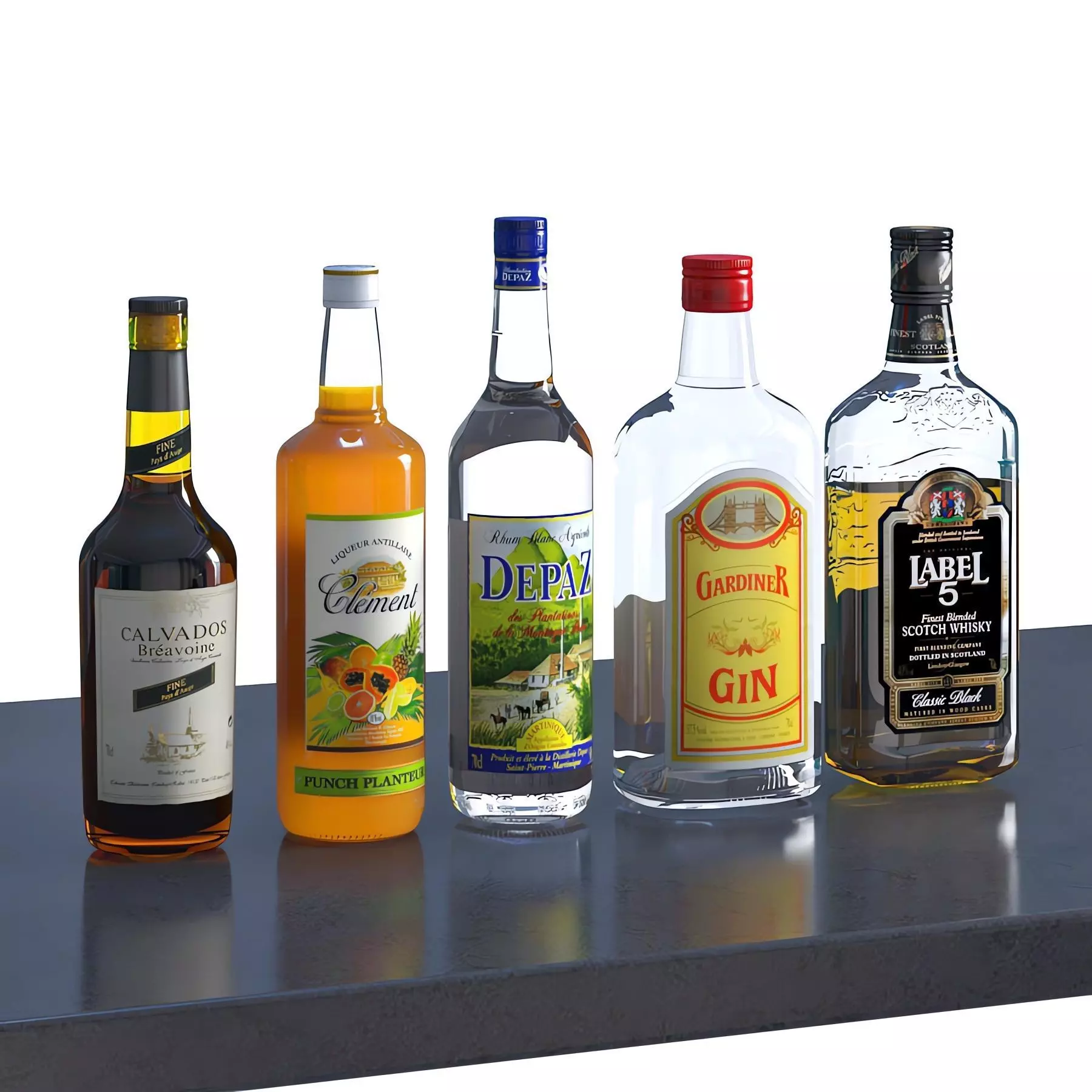 Bouteilles Vol 01 3D model_0