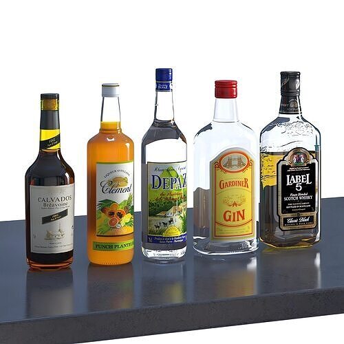 Bouteilles Vol 01 3D model
