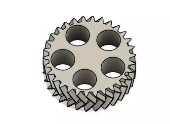Planetary Gear Hand Spinner 3D Printable Mechanical Toy 3D print model_4