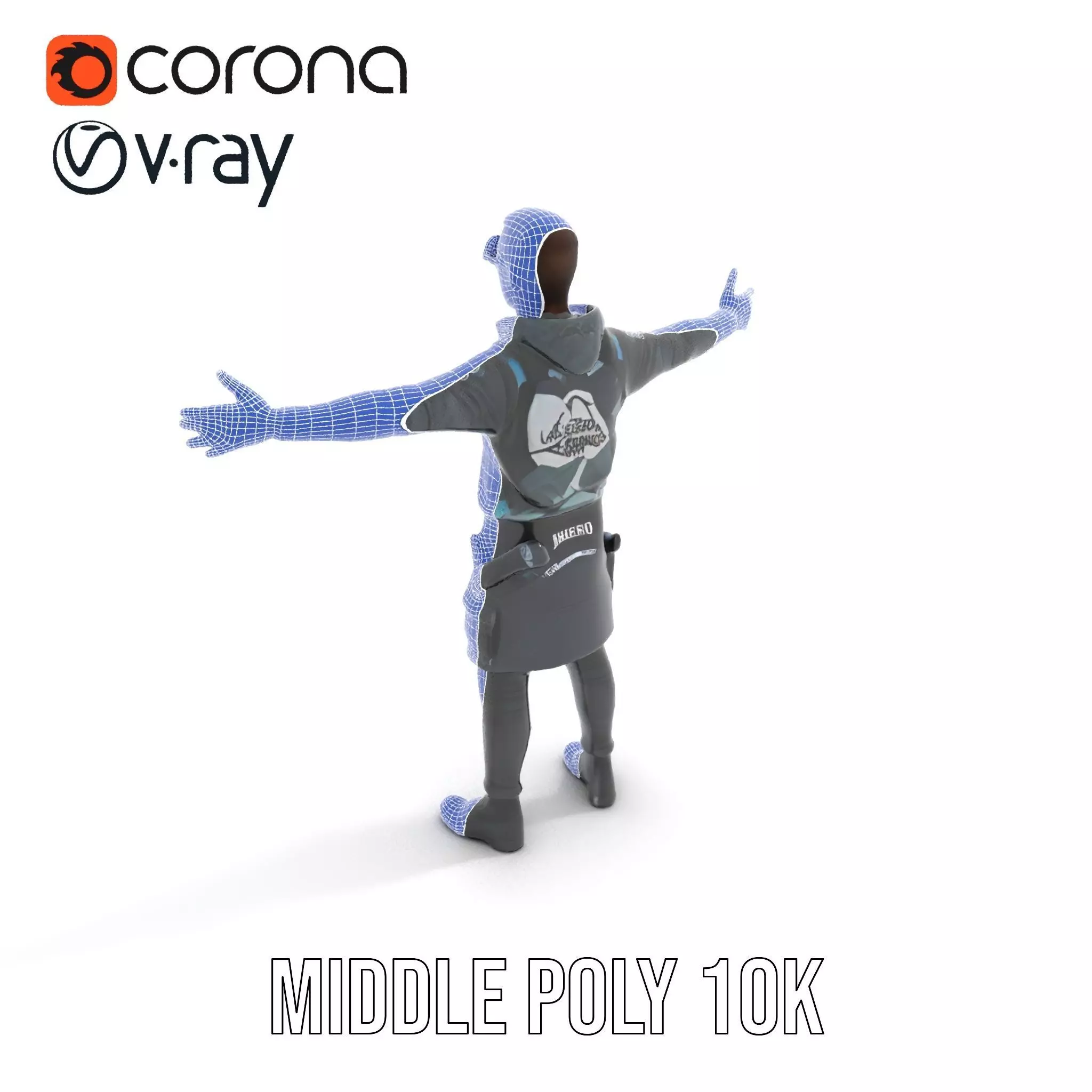 Urban Tactical Outfit model pack Low-poly 3D model_12