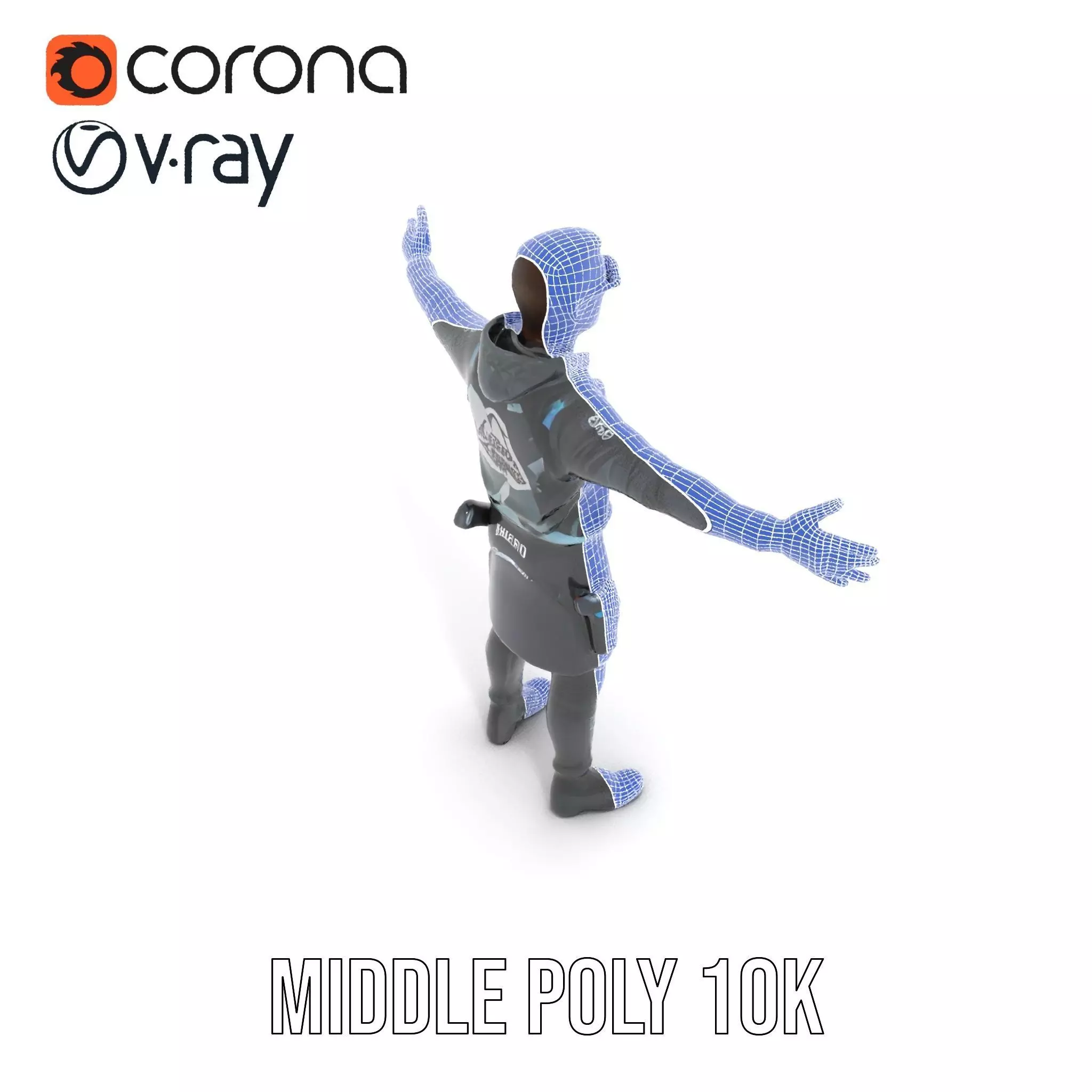 Urban Tactical Outfit model pack Low-poly 3D model_18