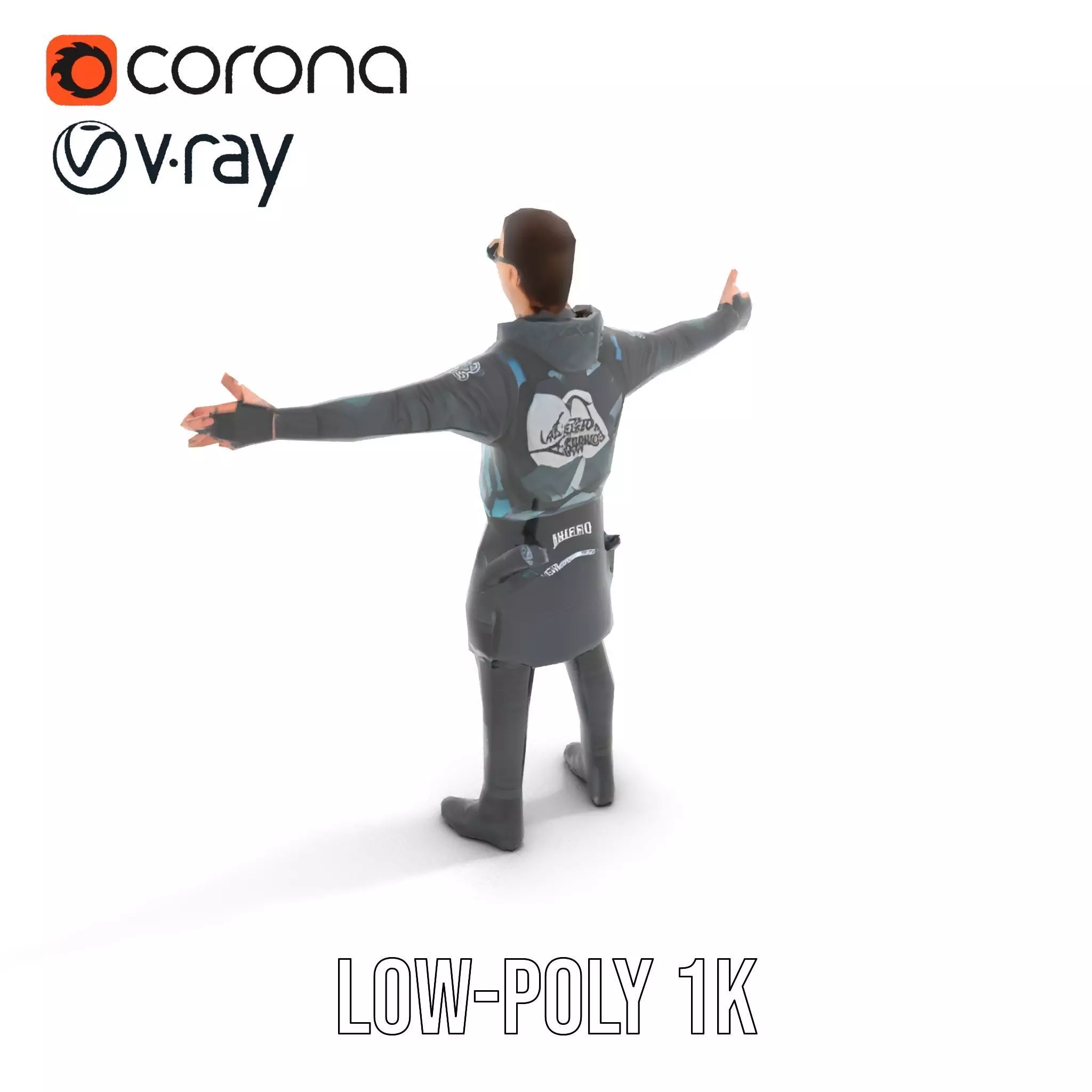 Urban Tactical Outfit model pack Low-poly 3D model_7