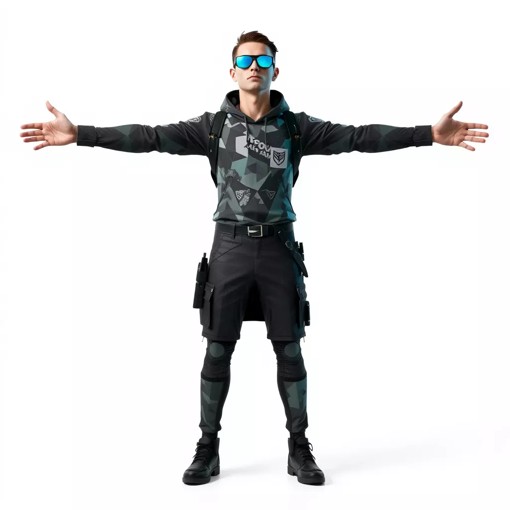 Urban Tactical Outfit model pack Low-poly 3D model_2