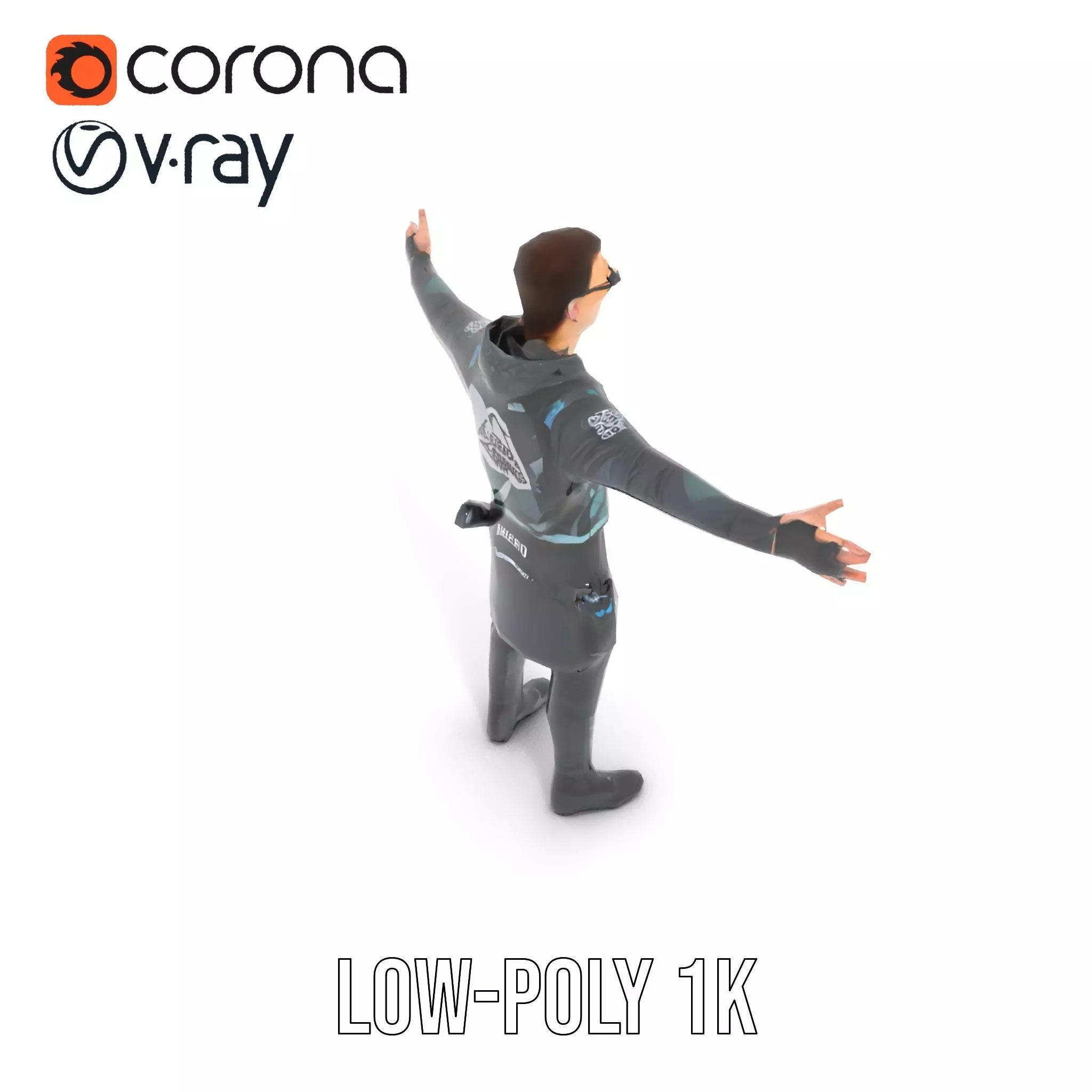 Urban Tactical Outfit model pack Low-poly 3D model_16