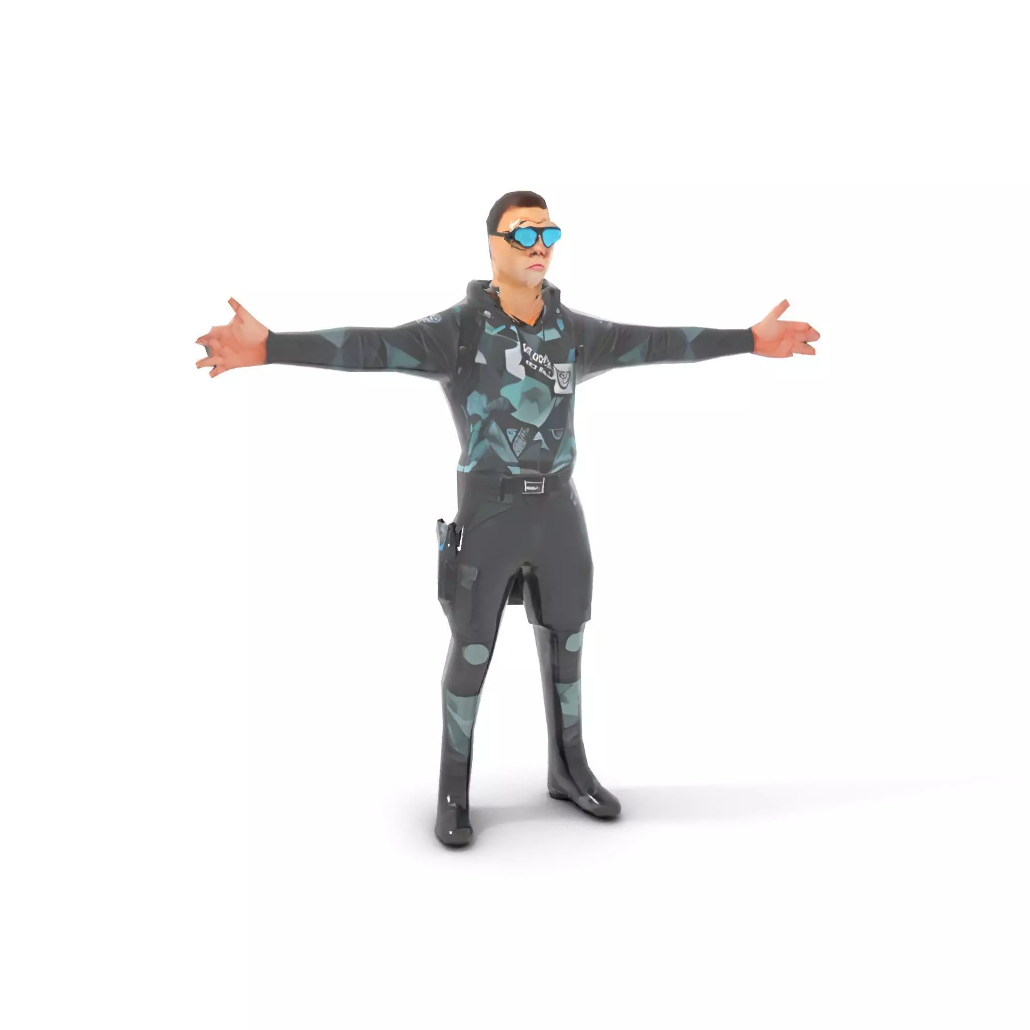 Urban Tactical Outfit model pack Low-poly 3D model_10