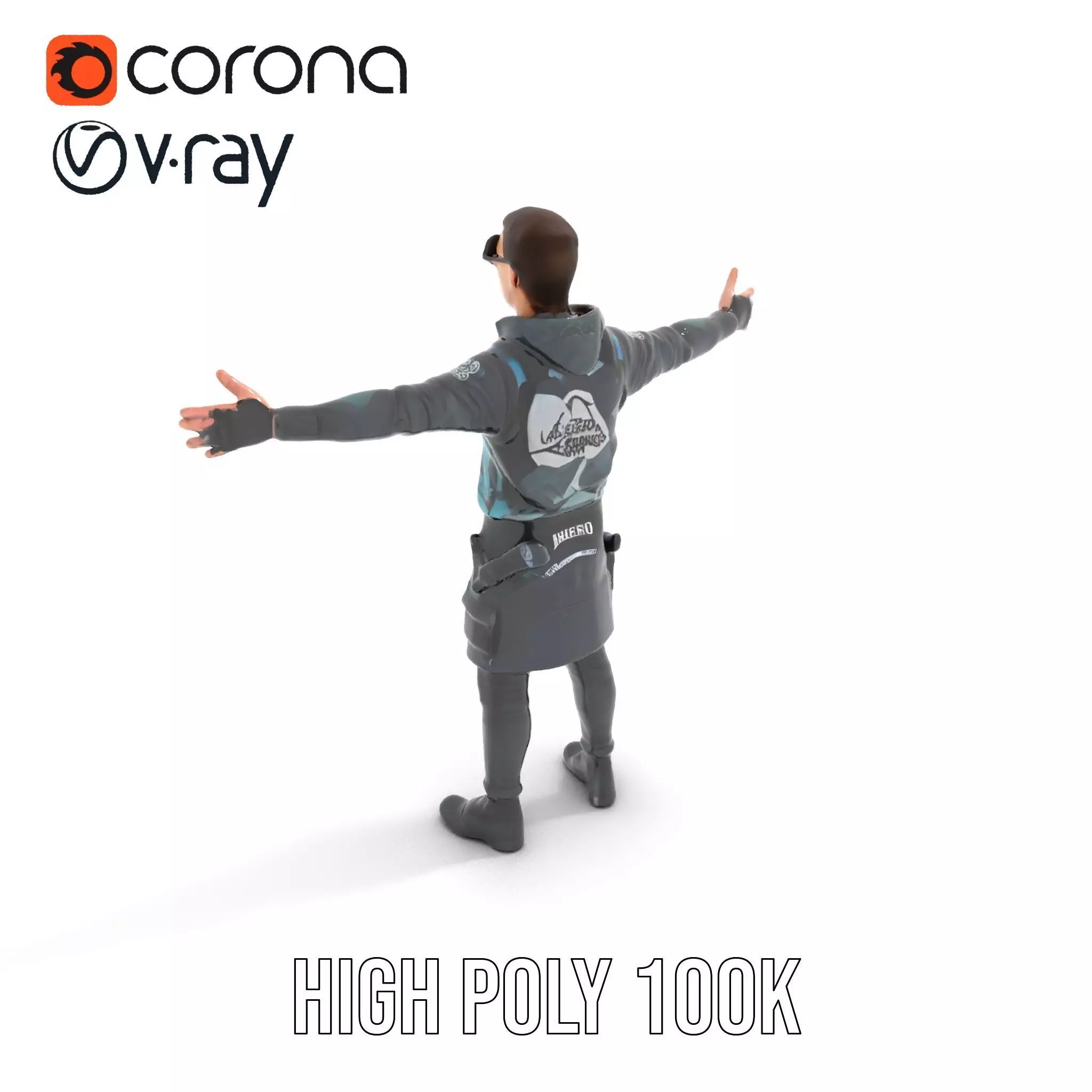 Urban Tactical Outfit model pack Low-poly 3D model_14