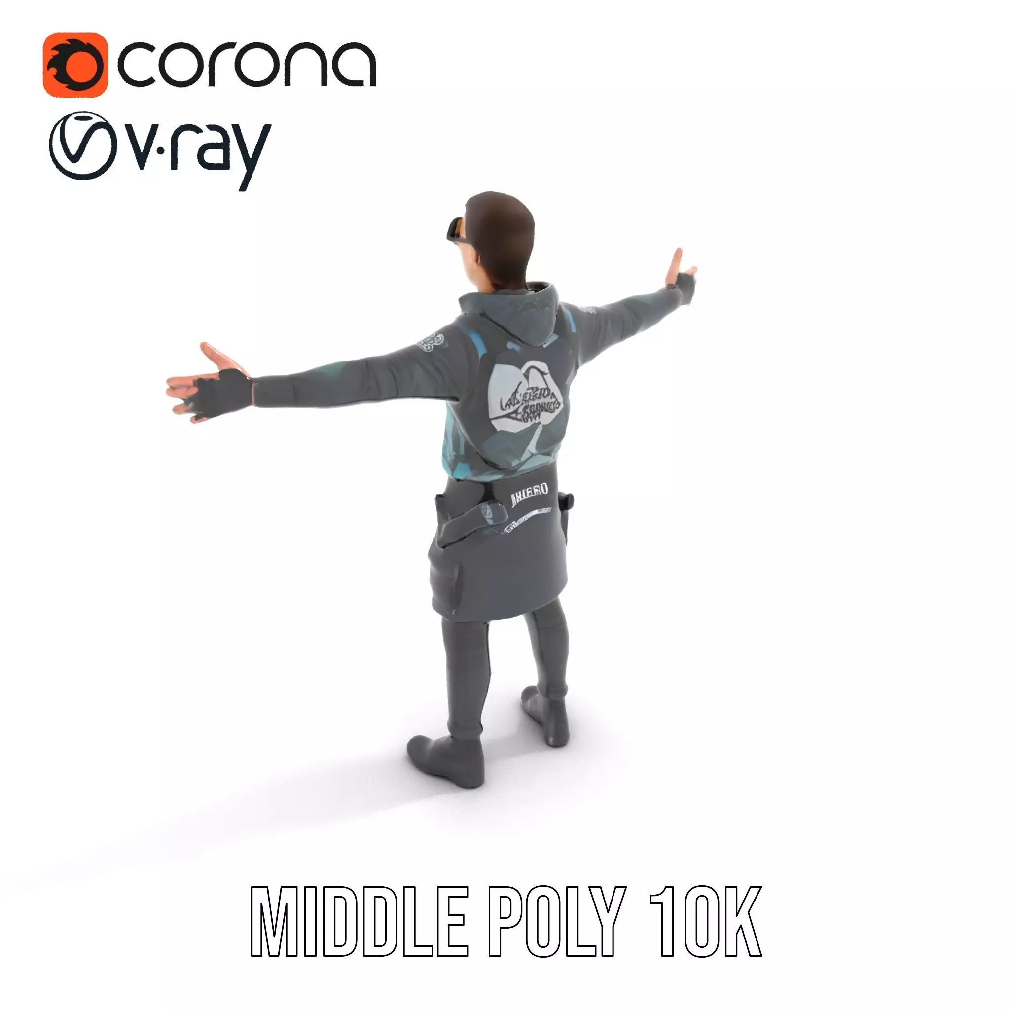 Urban Tactical Outfit model pack Low-poly 3D model_15