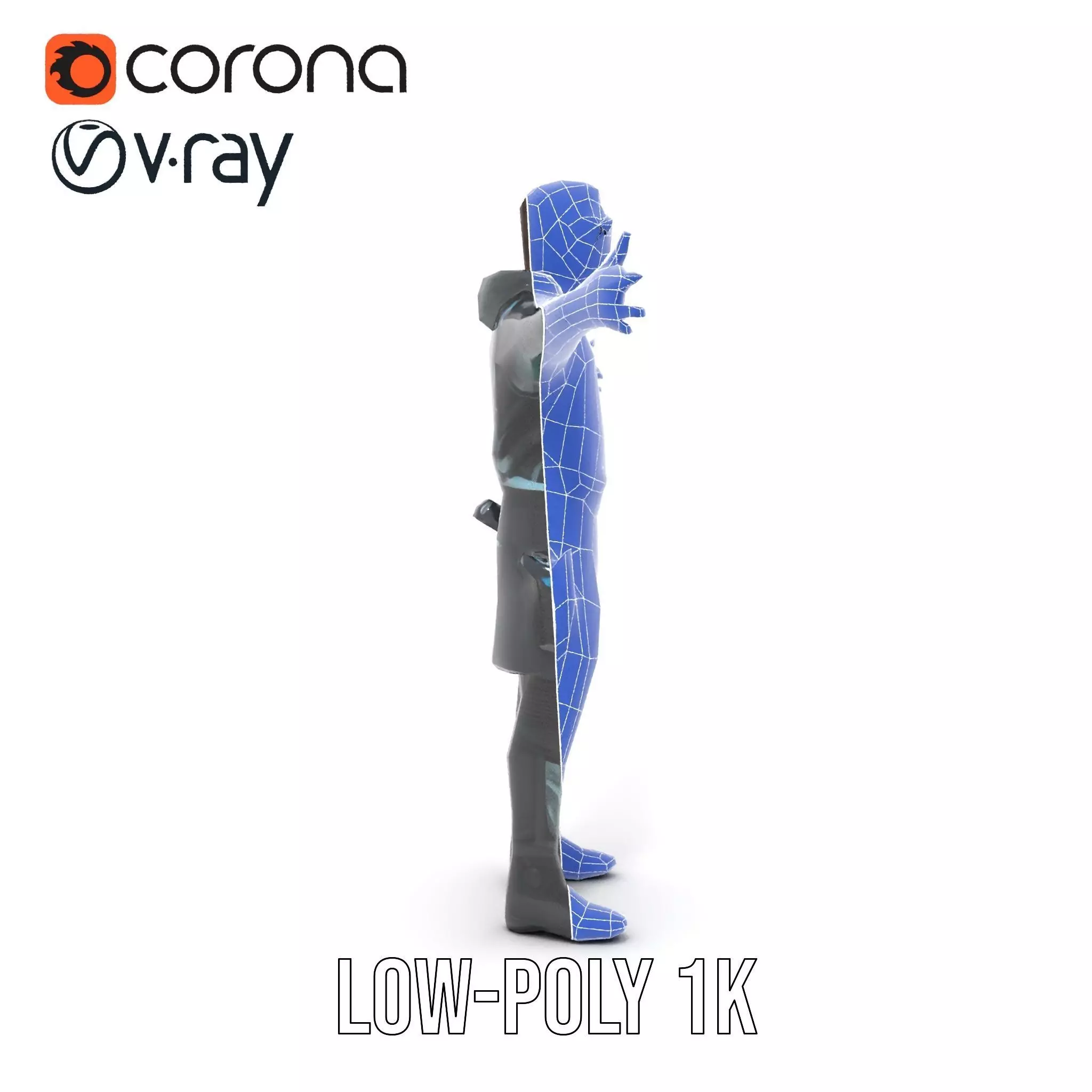 Urban Tactical Outfit model pack Low-poly 3D model_30