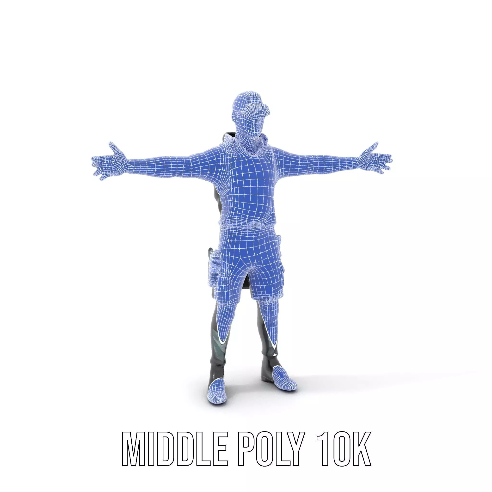 Urban Tactical Outfit model pack Low-poly 3D model_9