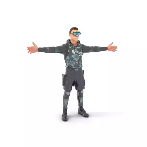 Urban Tactical Outfit model pack Low-poly 3D model