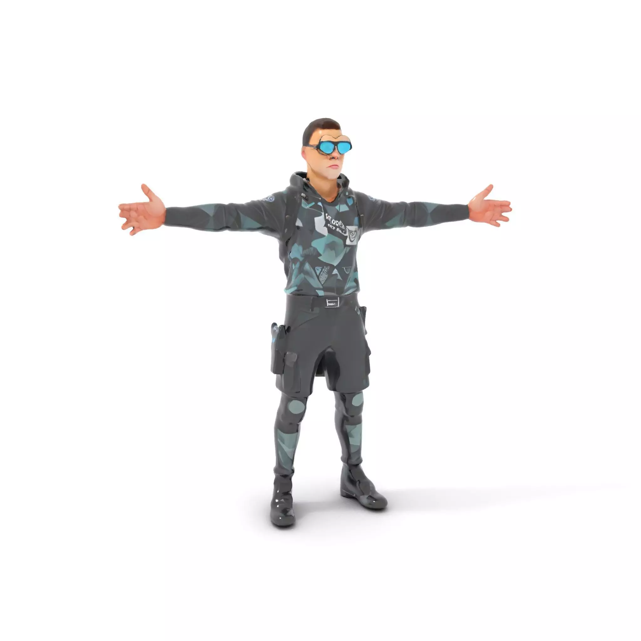 Urban Tactical Outfit model pack Low-poly 3D model_0