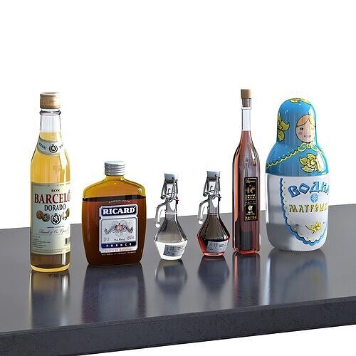 Bouteilles Vol 02 3D model