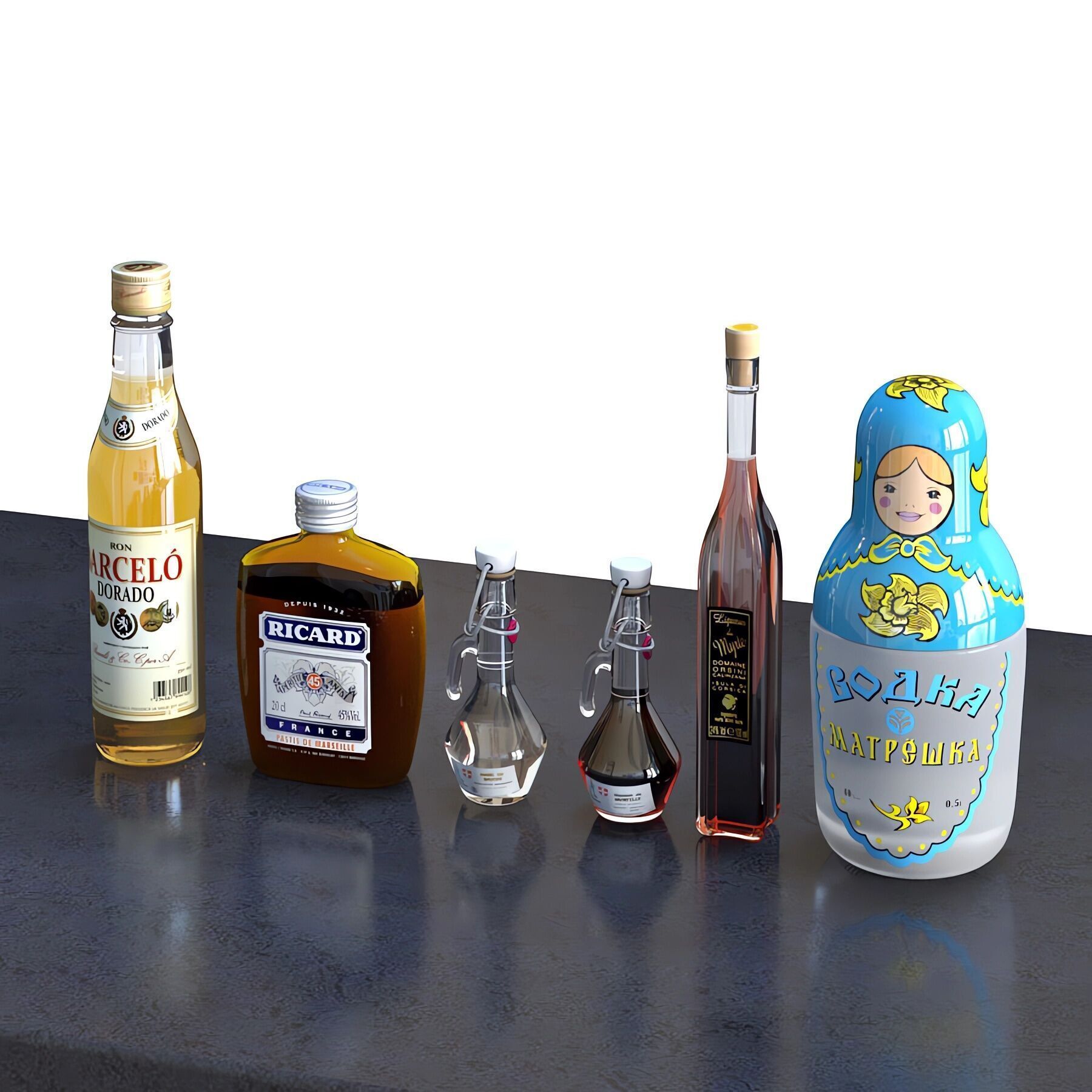 Bouteilles Vol 02 3D model_1