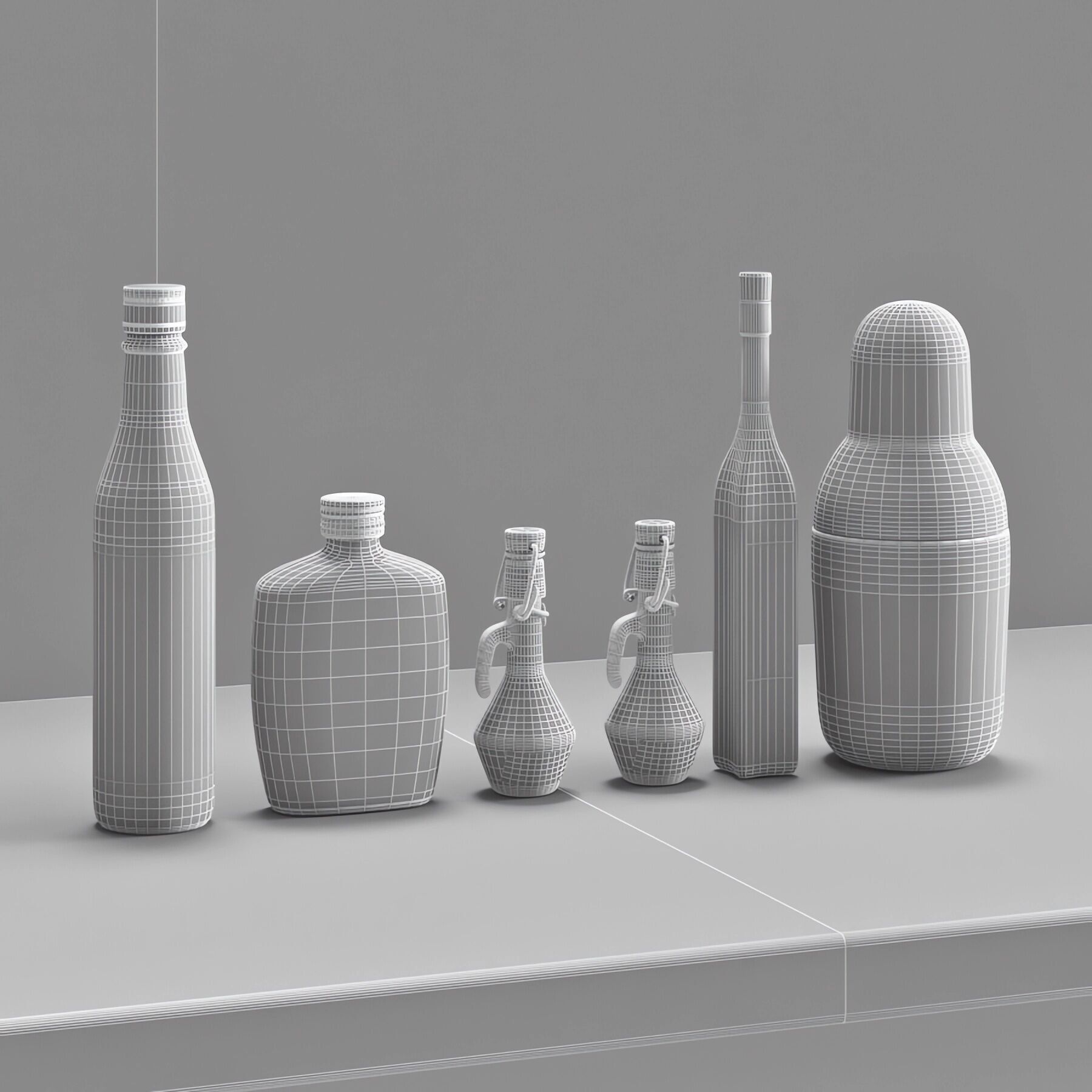 Bouteilles Vol 02 3D model_2