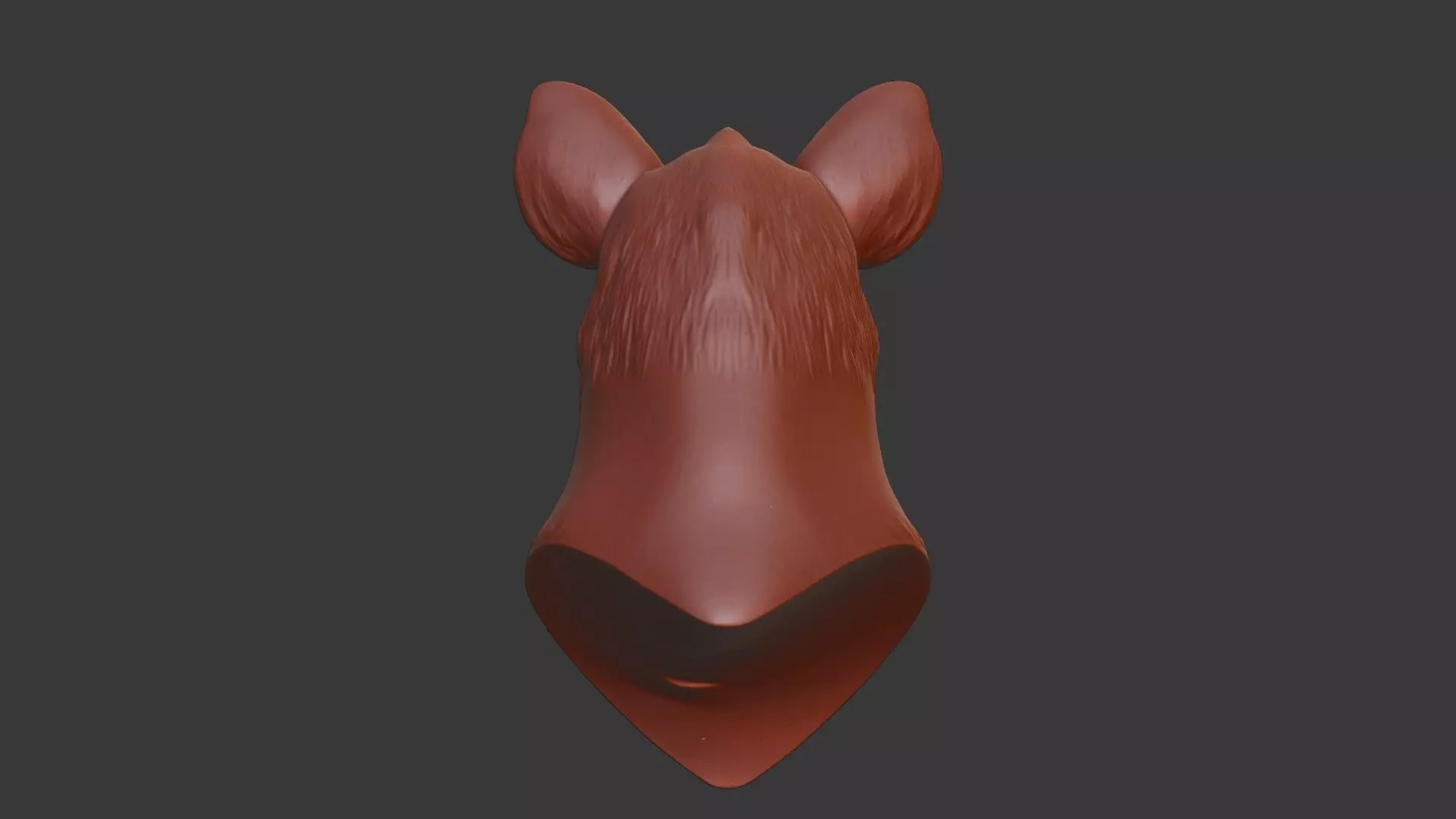 Hyena Head Bust 3D Model - STL Printable Wildlife Sculpture 3D print model_5
