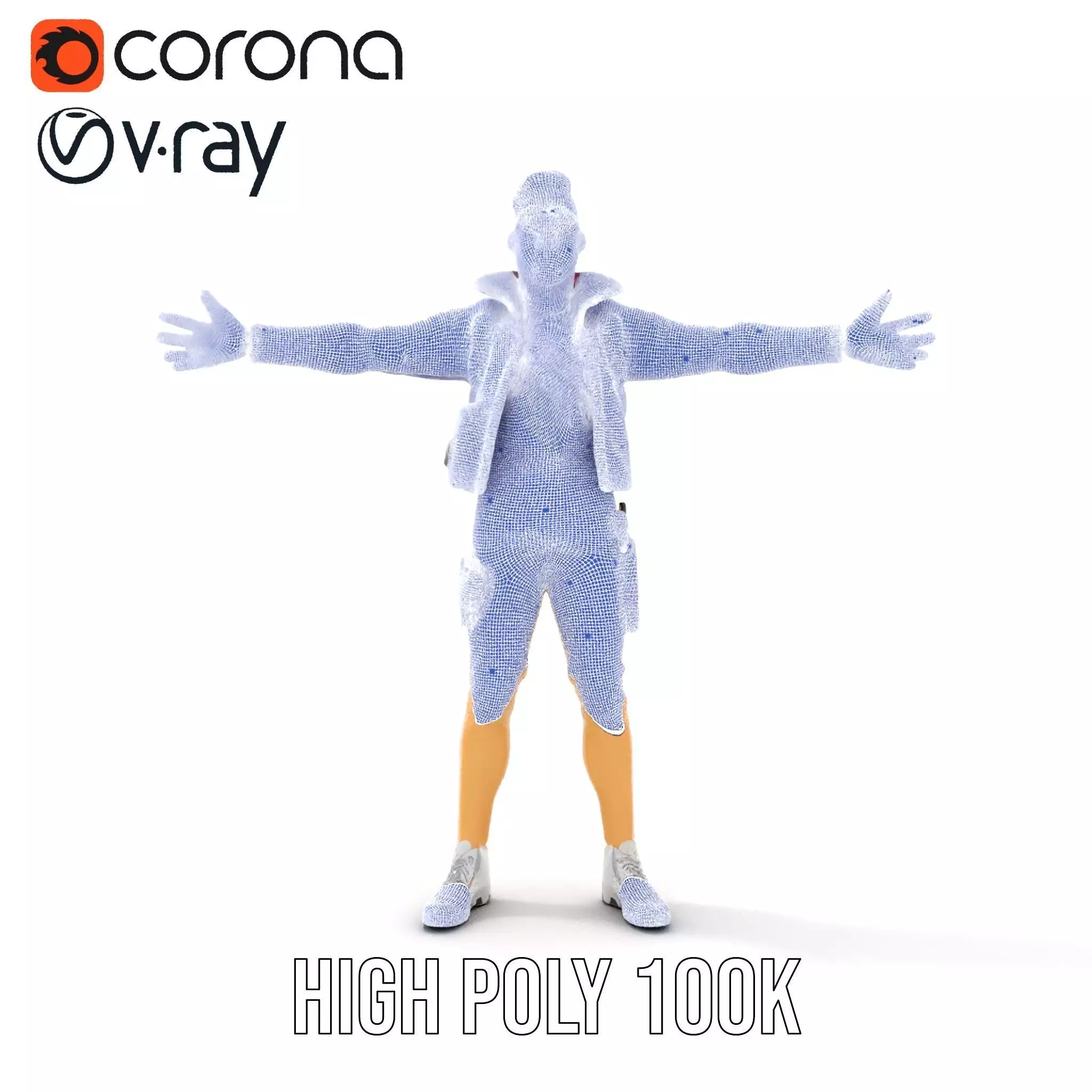 Stylish Adventurer model pack Low-poly 3D model_31