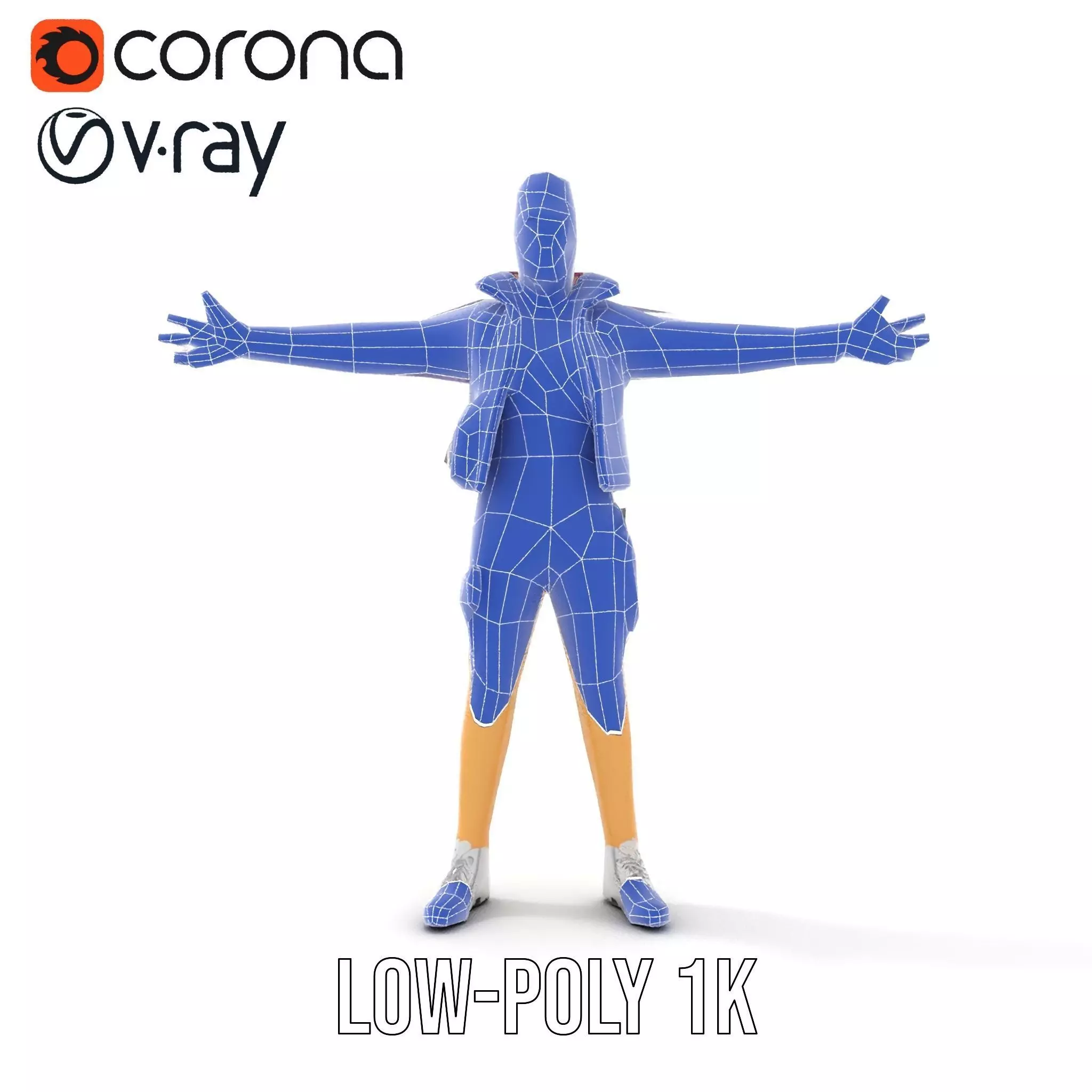 Stylish Adventurer model pack Low-poly 3D model_30