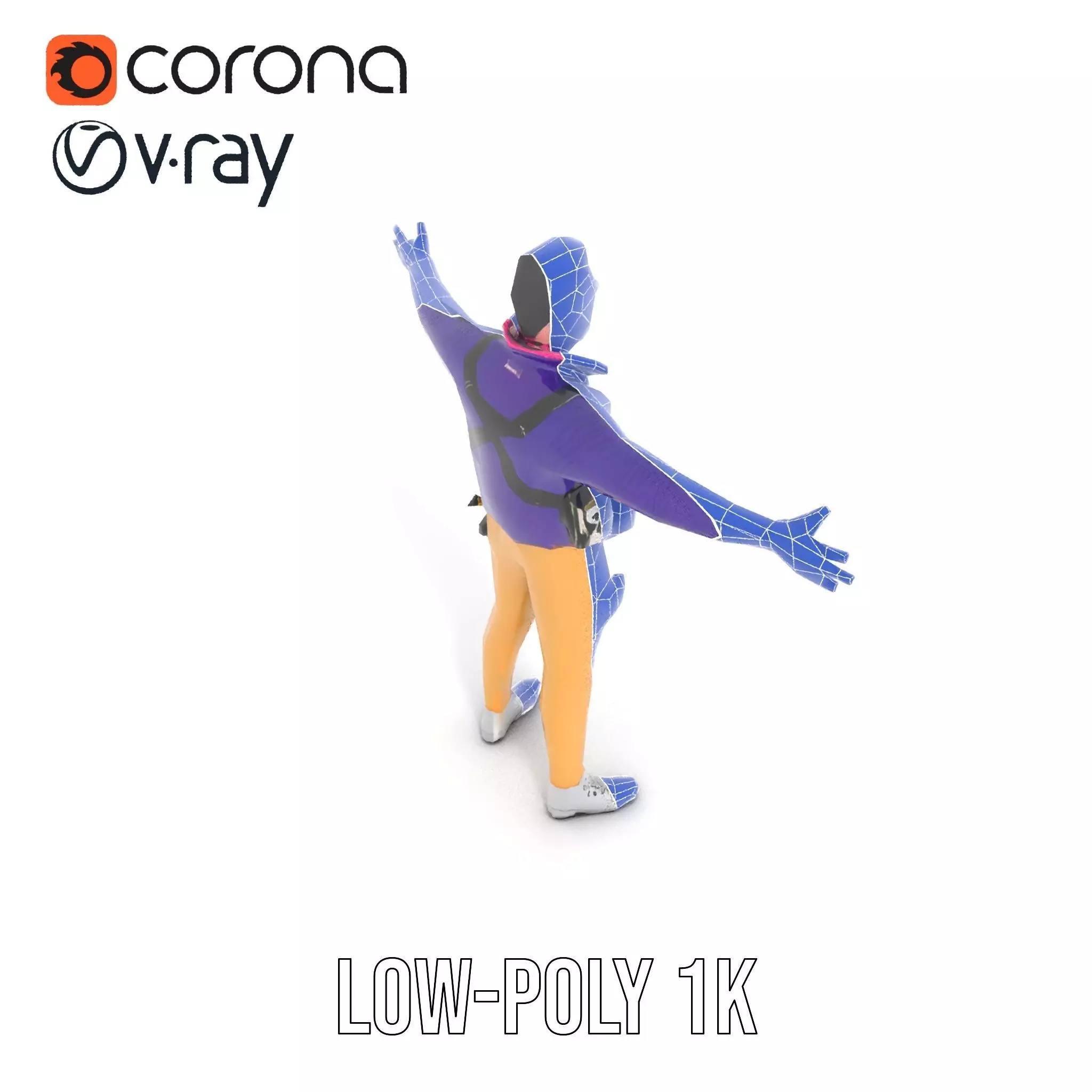 Stylish Adventurer model pack Low-poly 3D model_27