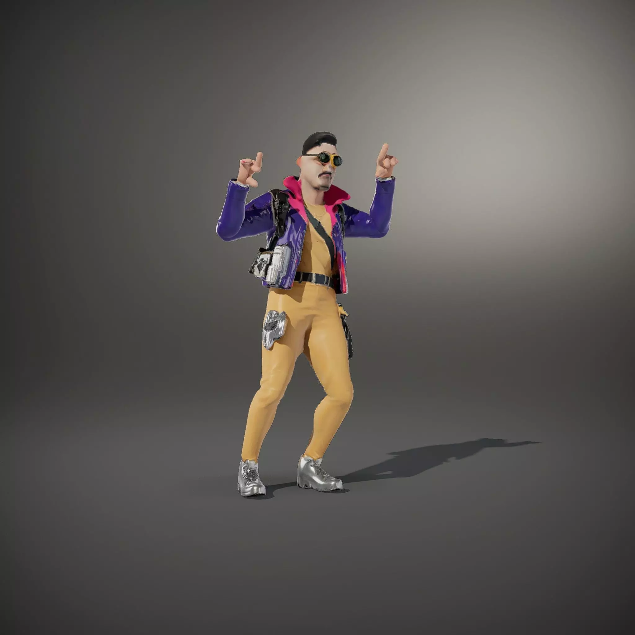 Stylish Adventurer model pack Low-poly 3D model_33