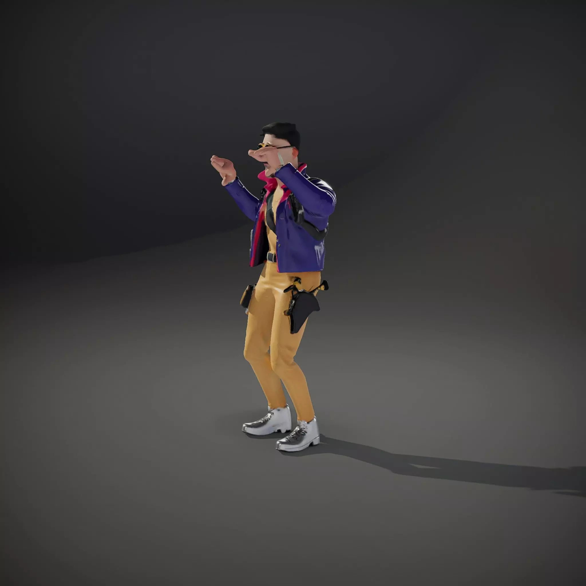 Stylish Adventurer model pack Low-poly 3D model_34