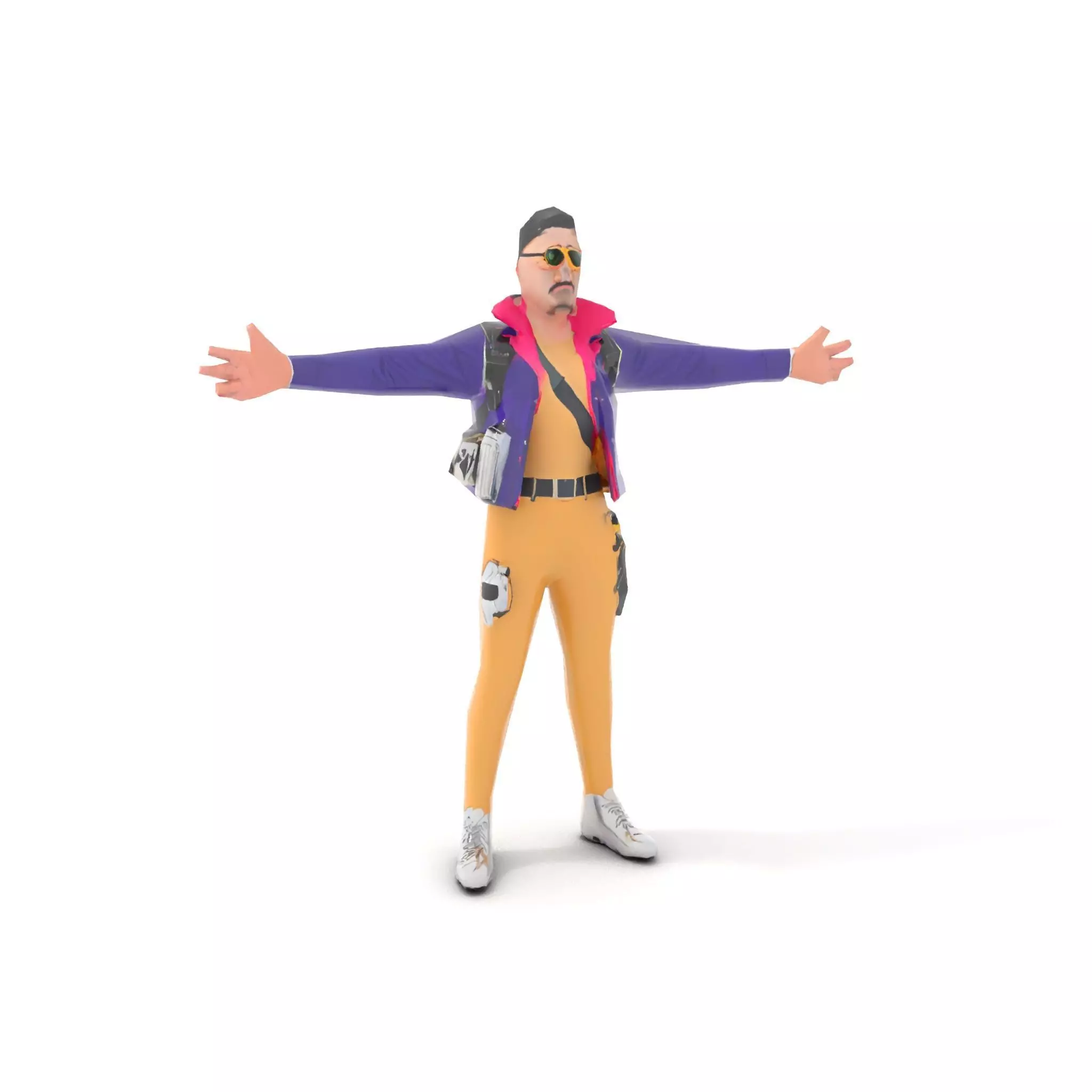 Stylish Adventurer model pack Low-poly 3D model_8